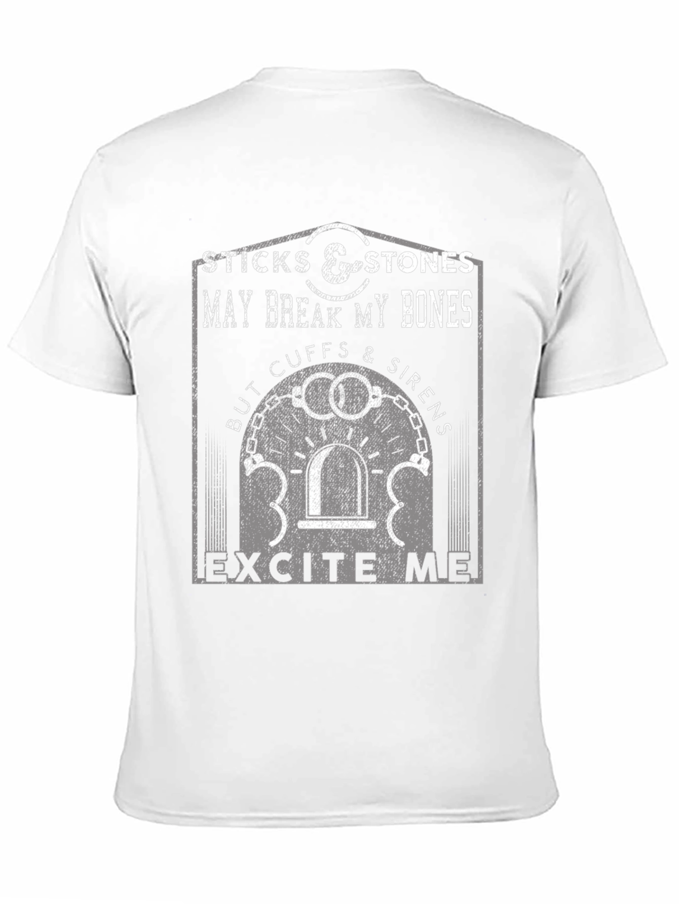 Sticks & Stones T-Shirt: Cuffs & Sirens Graphic Tee