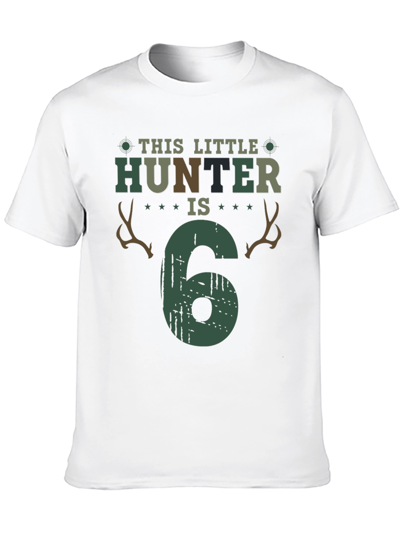 Little Hunter 6th Birthday T-Shirt