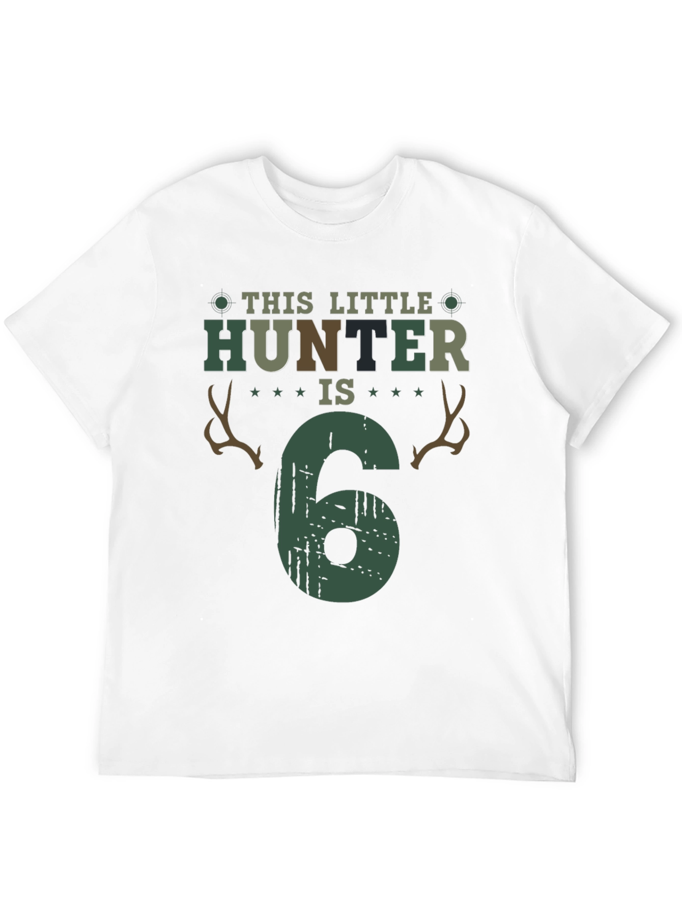 Little Hunter 6th Birthday T-Shirt