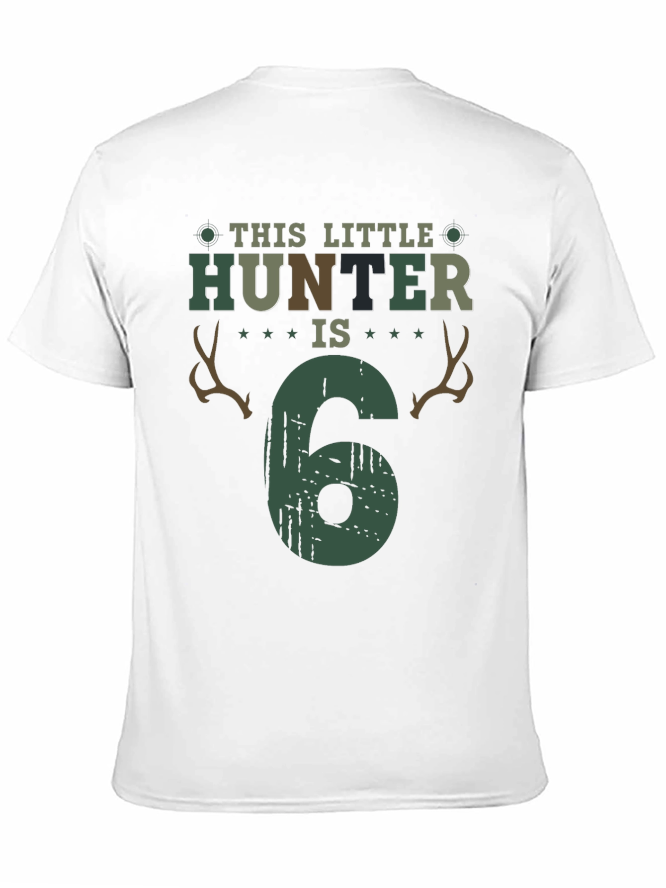 Little Hunter 6th Birthday T-Shirt