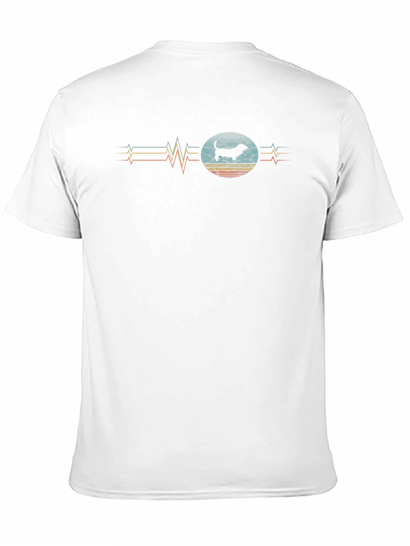 Retro Dachshund Heartbeat T-Shirt