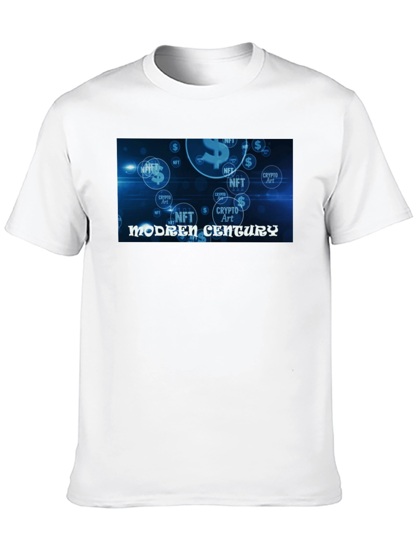 Modern Century Crypto Art NFT Black Tee