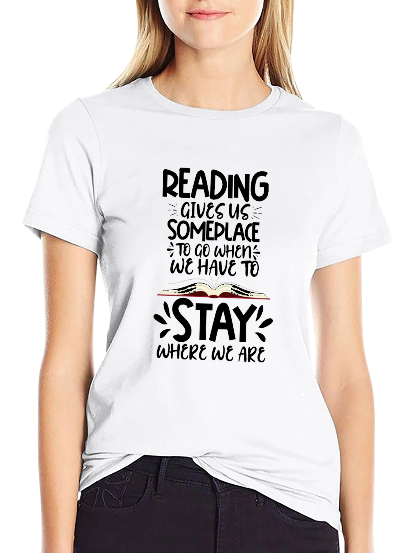 Reading T-Shirt: Gives Us Someplace to Go
