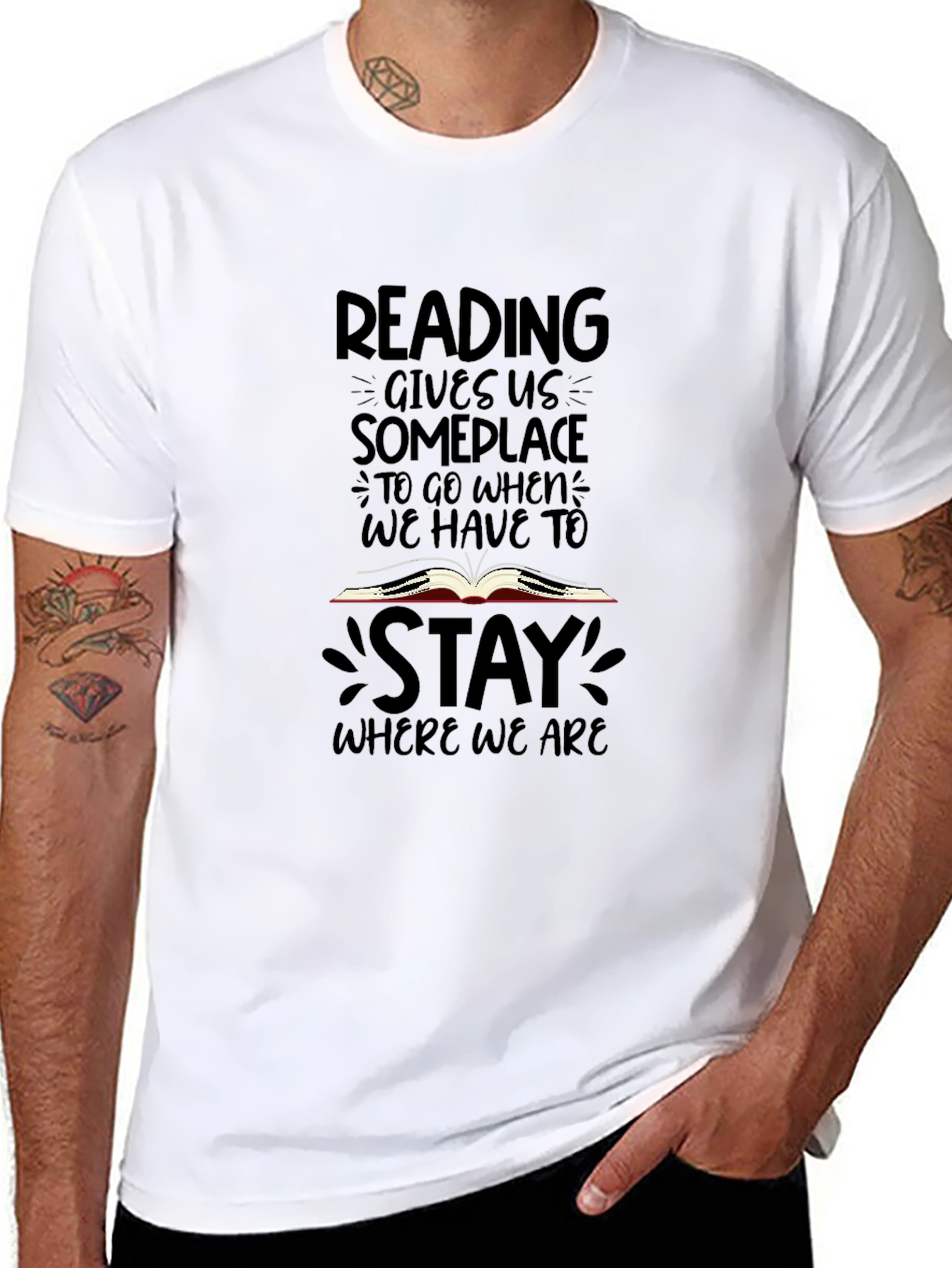 Reading T-Shirt: Gives Us Someplace to Go