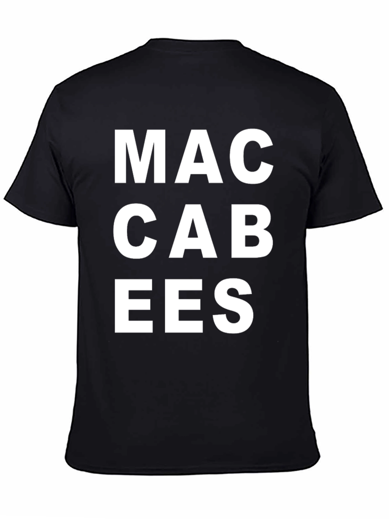 Maccabees Graphic Tee - Black Cotton T-Shirt