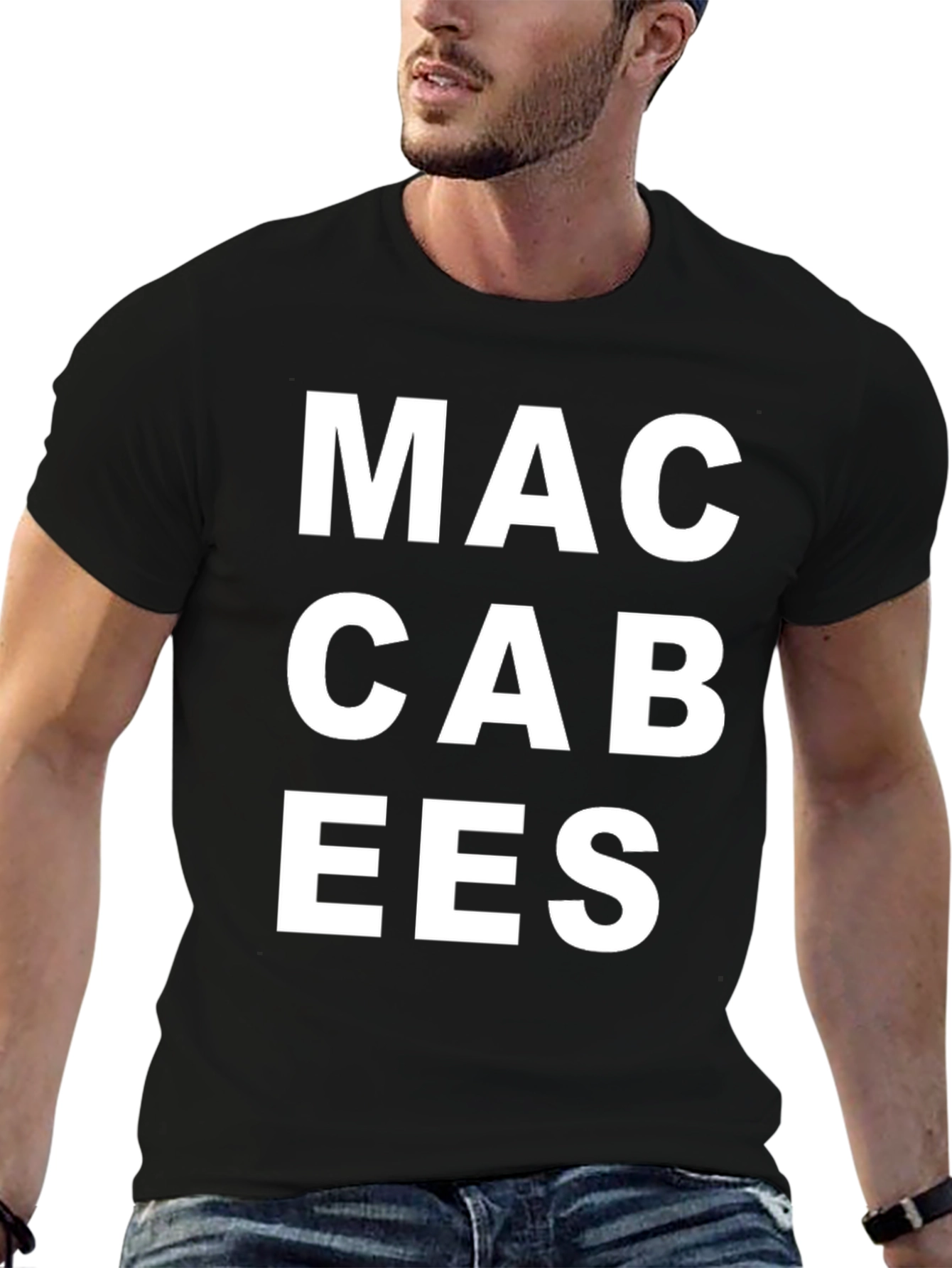 Maccabees Graphic Tee - Black Cotton T-Shirt