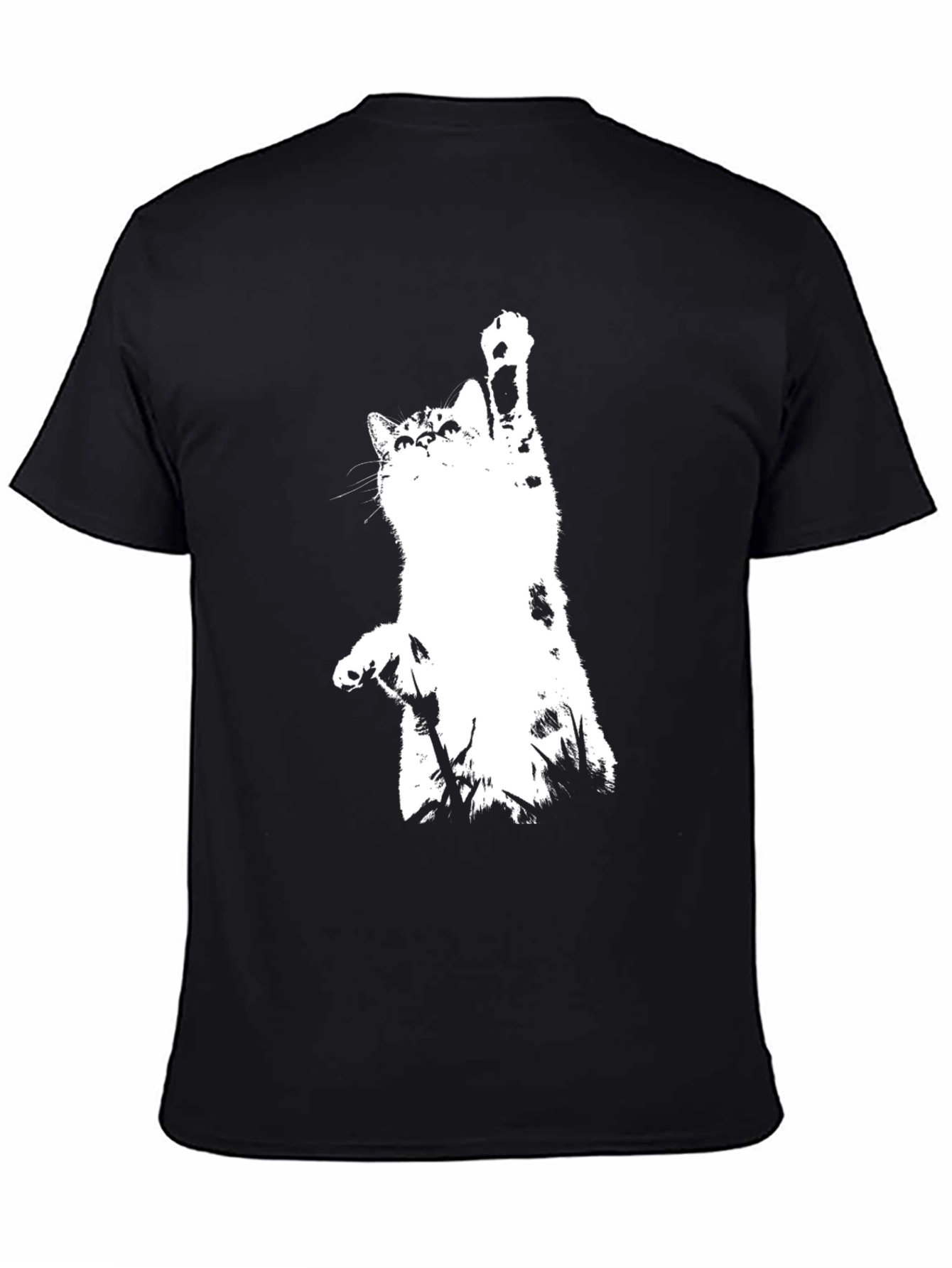 Cool Cat Graphic Tee - Black