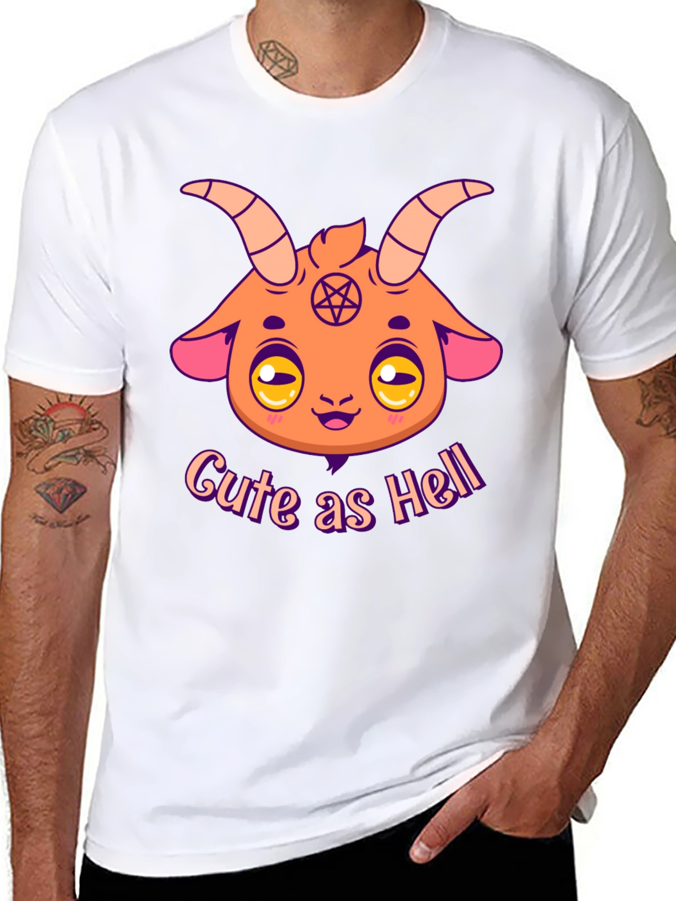 Cute as Hell Baphomet Cartoon T-Shirt