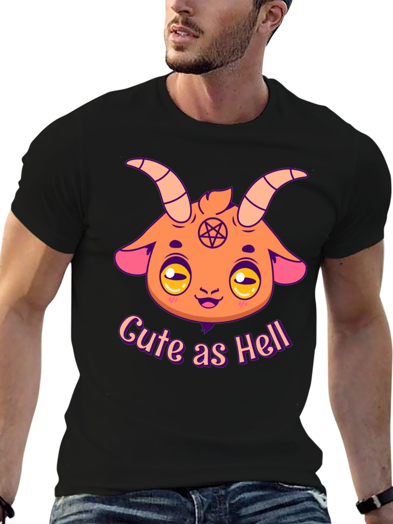 Cute as Hell Baphomet Cartoon T-Shirt