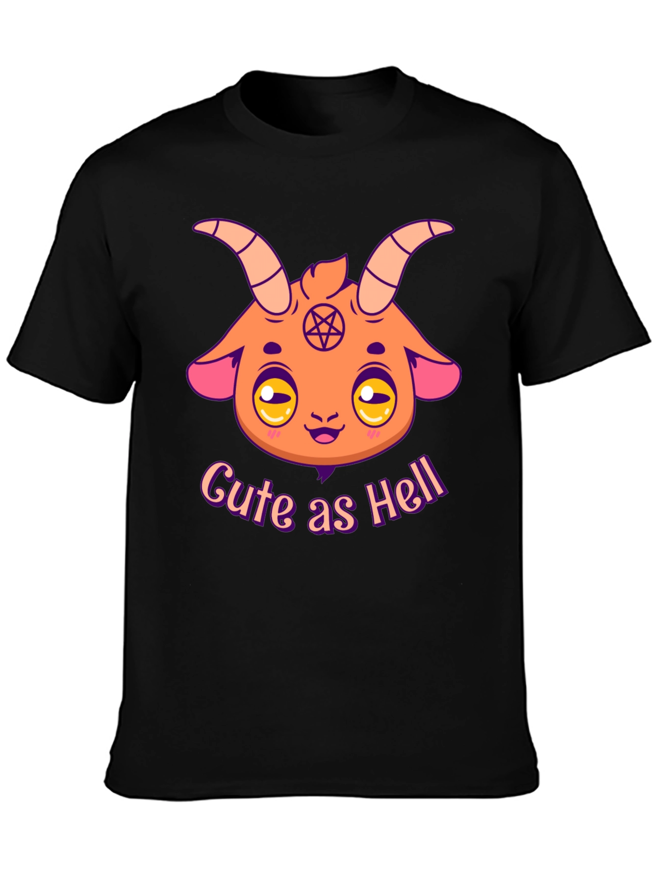 Cute as Hell Baphomet Cartoon T-Shirt
