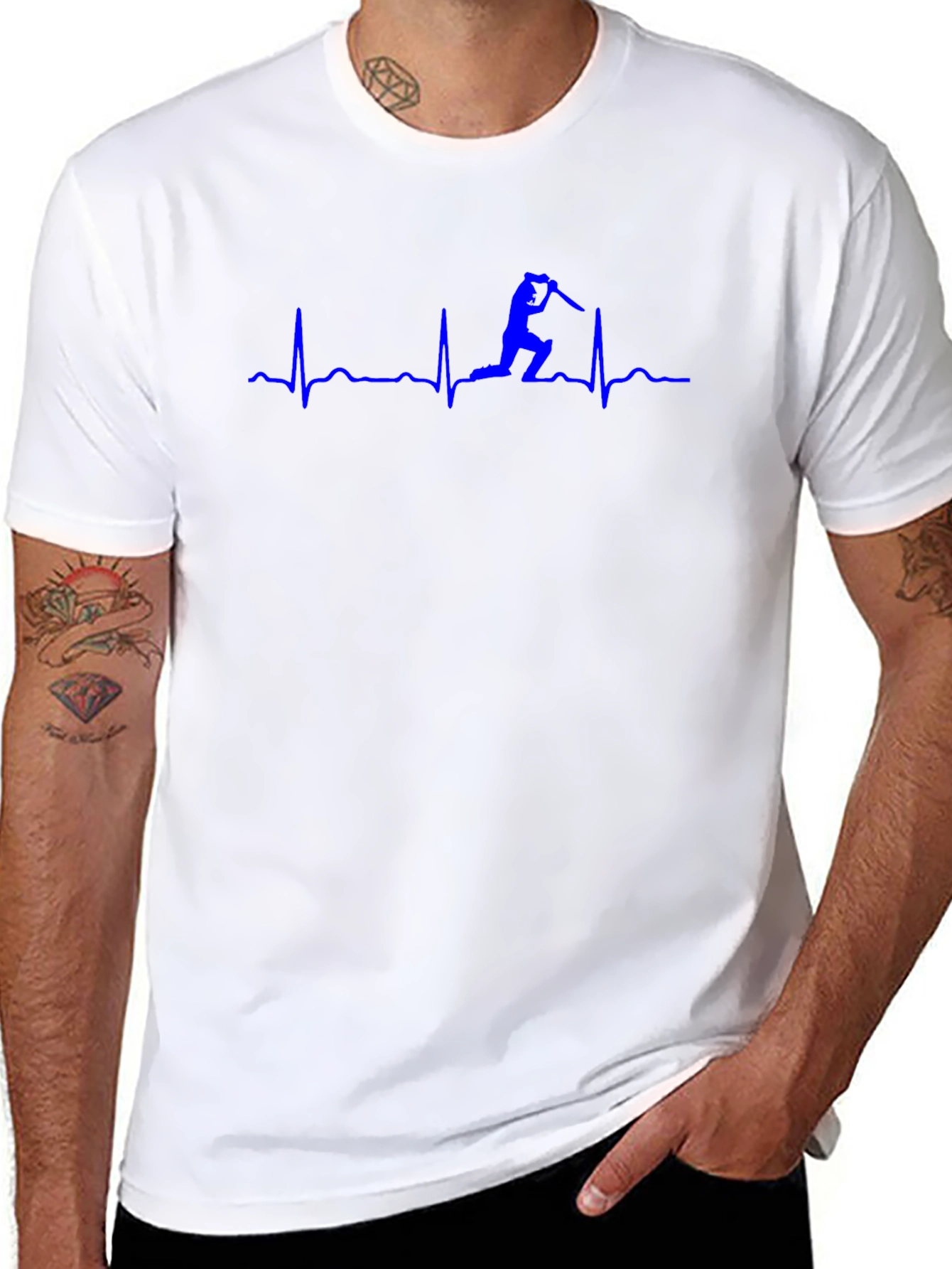 Cricket Lover Heartbeat T-Shirt