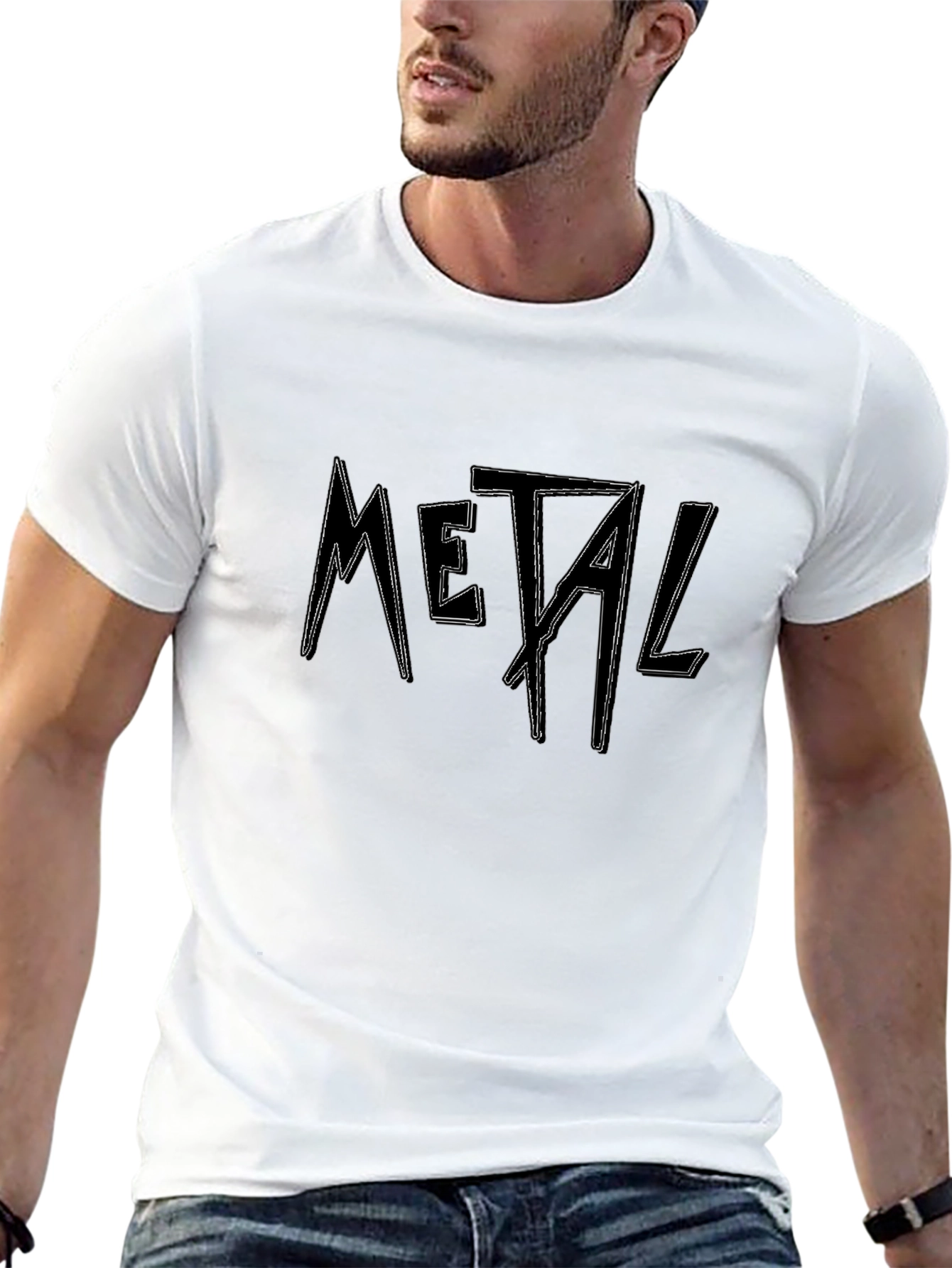 Metal Graphic Black T-Shirt