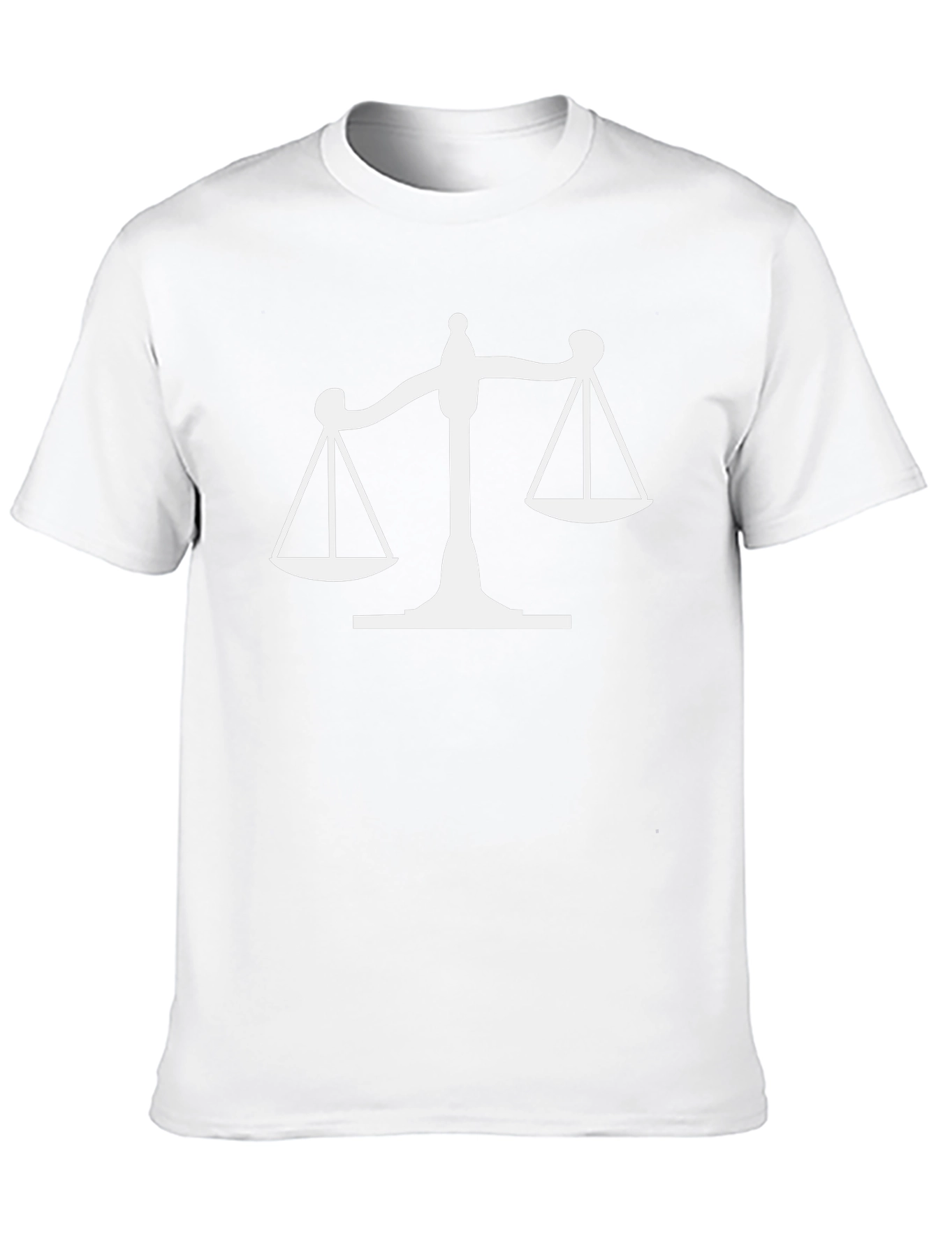 Scales of Justice Graphic Tee - Black Cotton T-Shirt