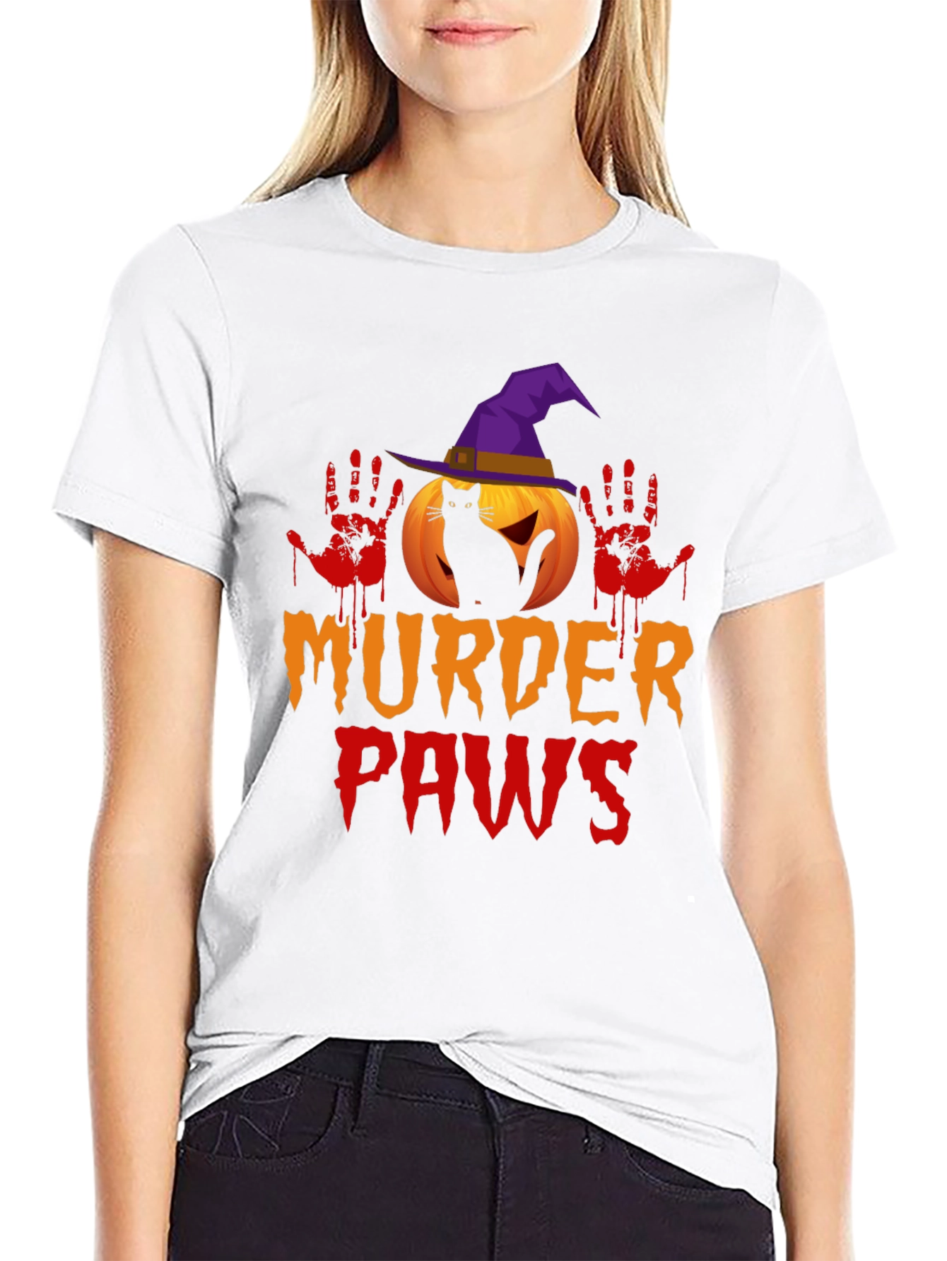 Murder Paws Halloween T-Shirt