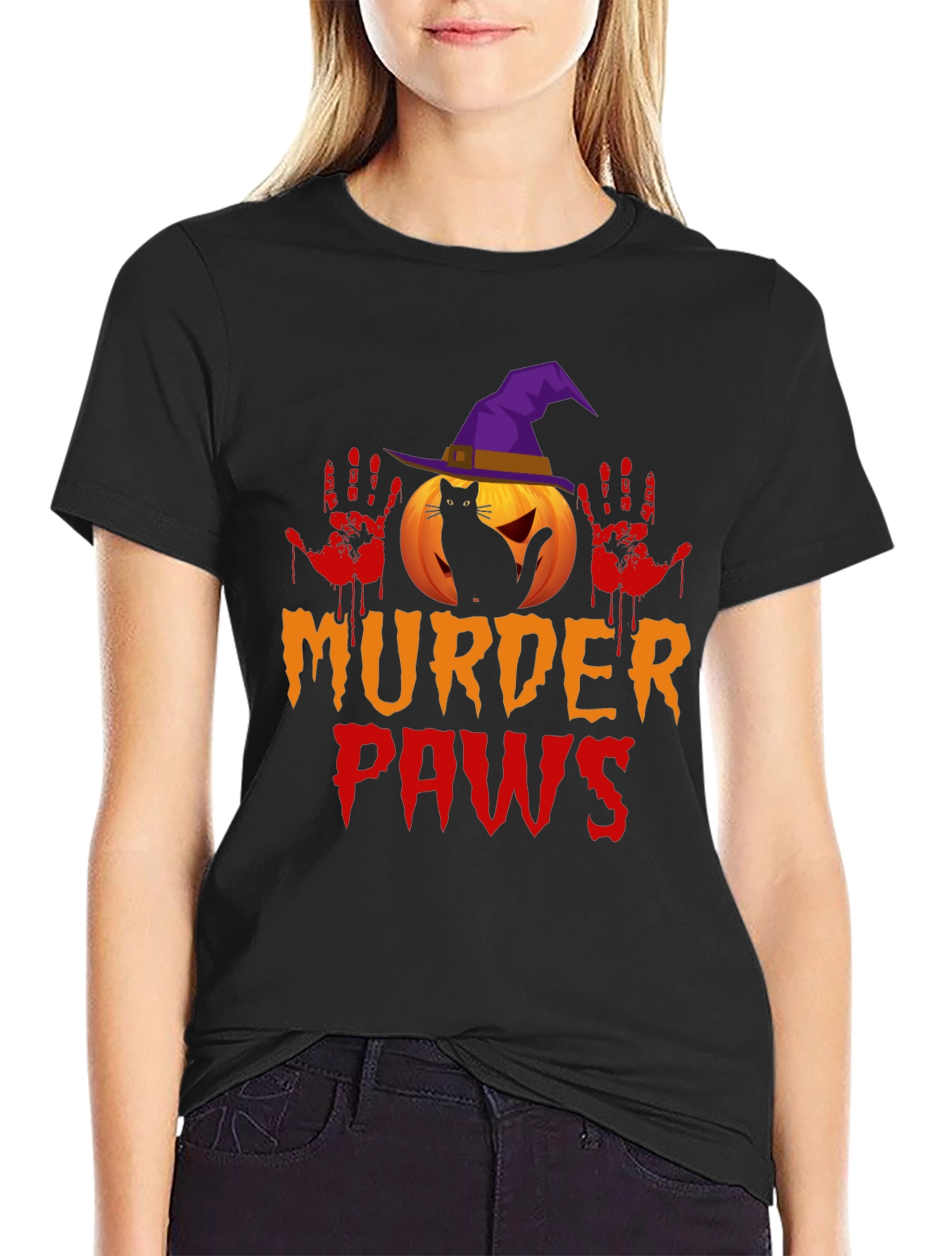 Murder Paws Halloween T-Shirt