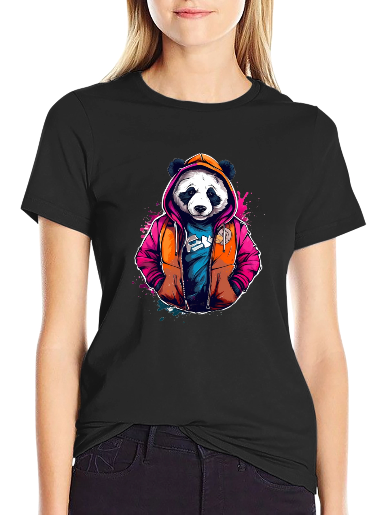 Cool Panda Hoodie T-Shirt