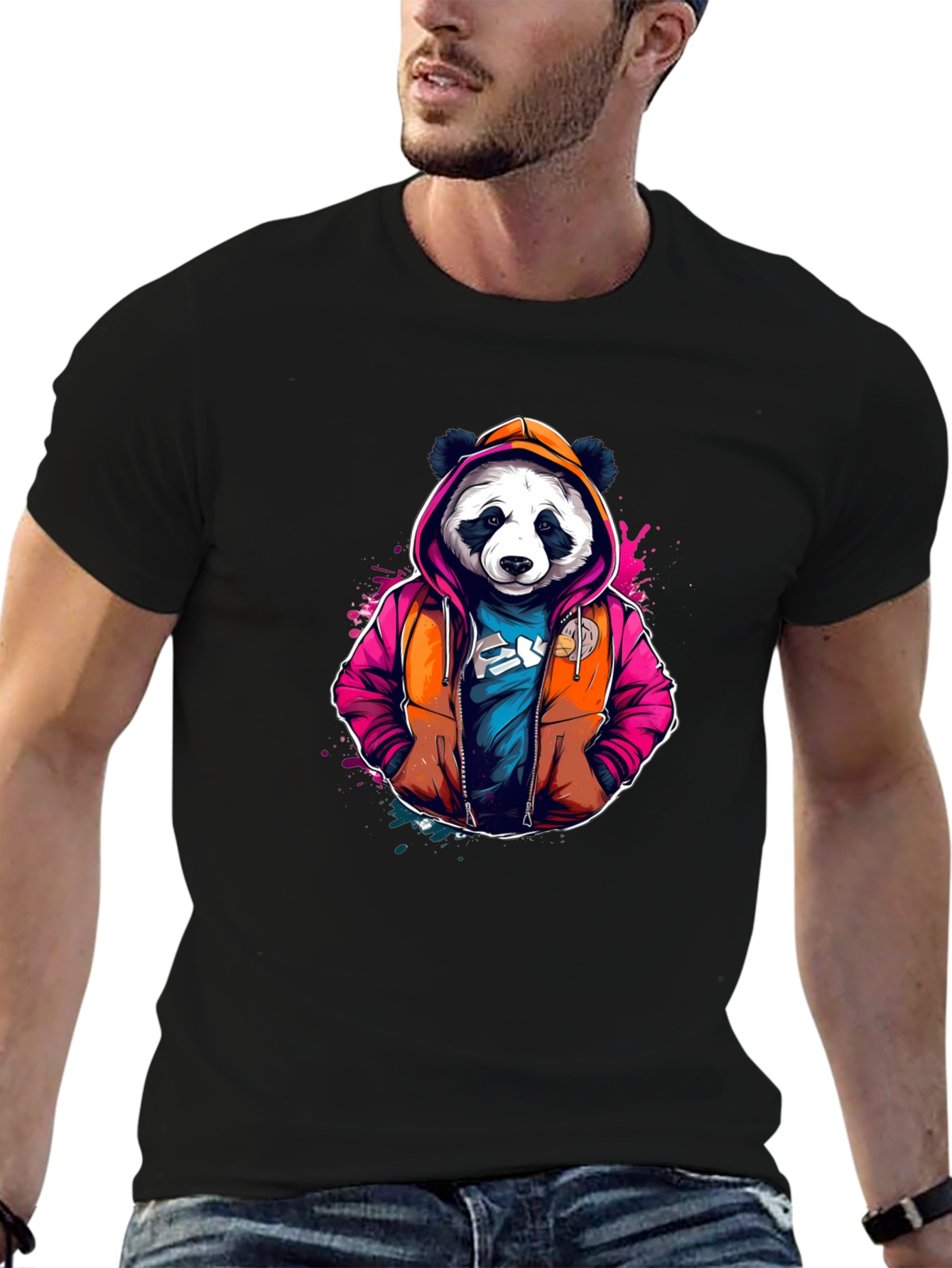 Cool Panda Hoodie T-Shirt