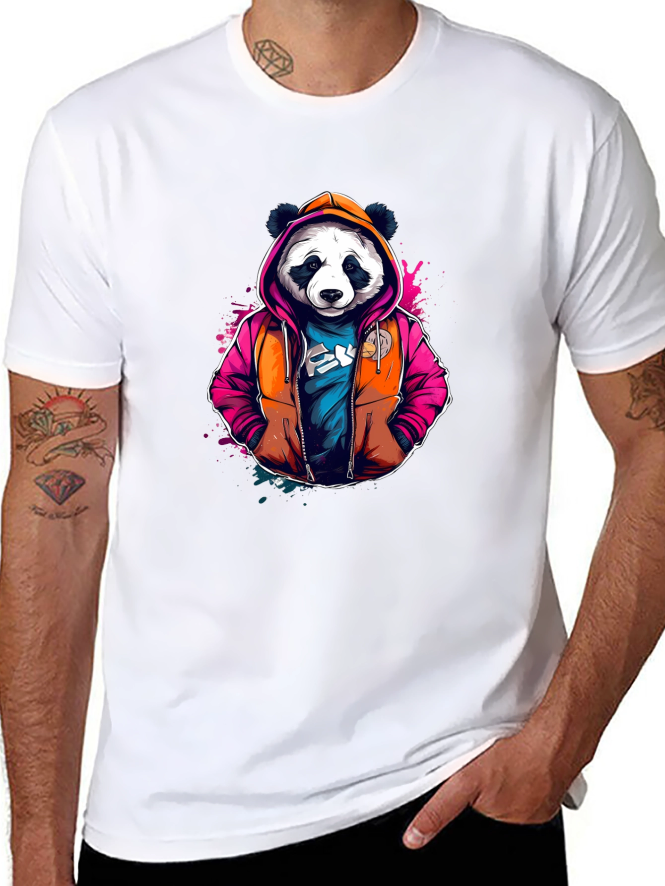 Cool Panda Hoodie T-Shirt