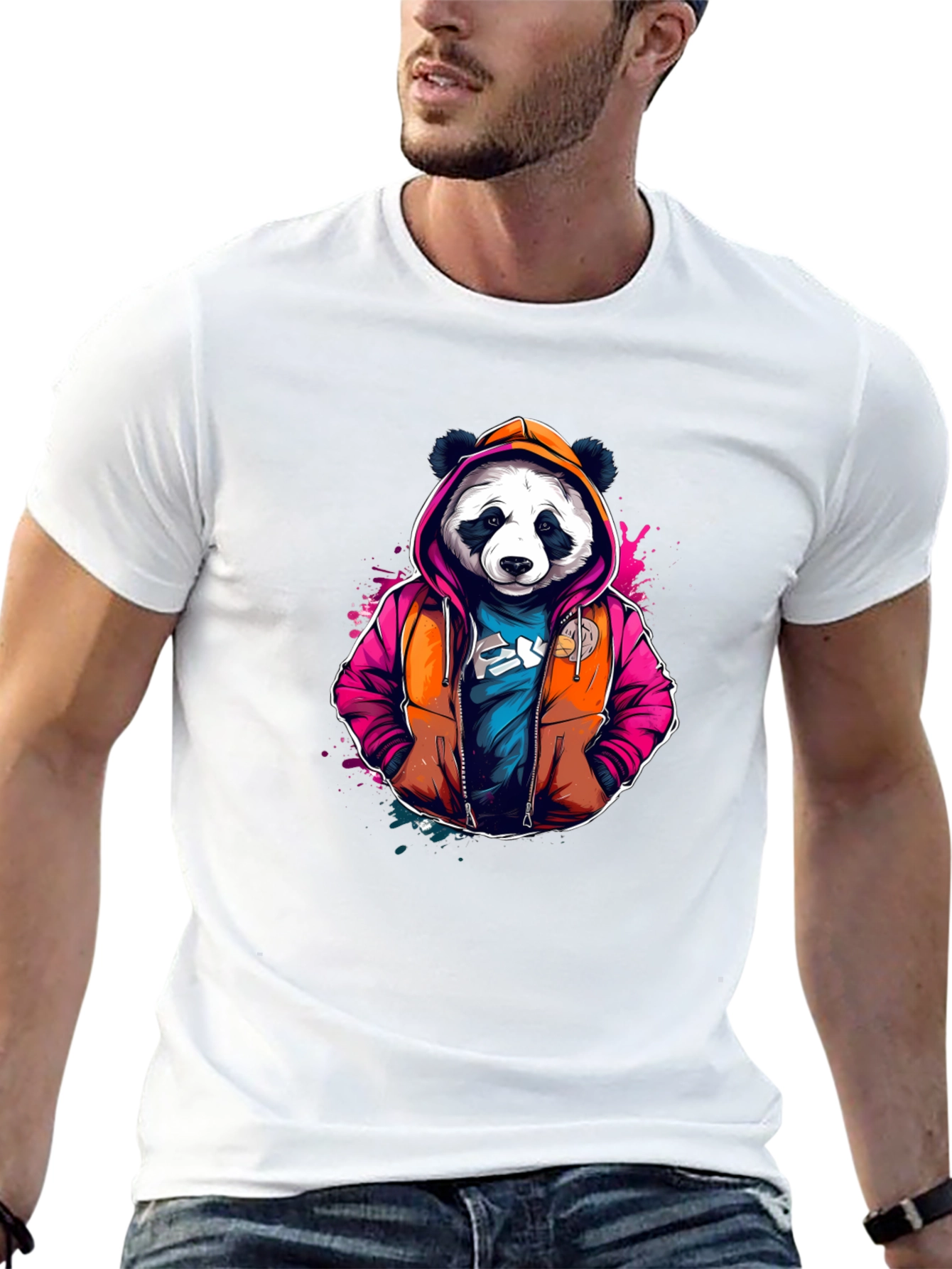 Cool Panda Hoodie T-Shirt