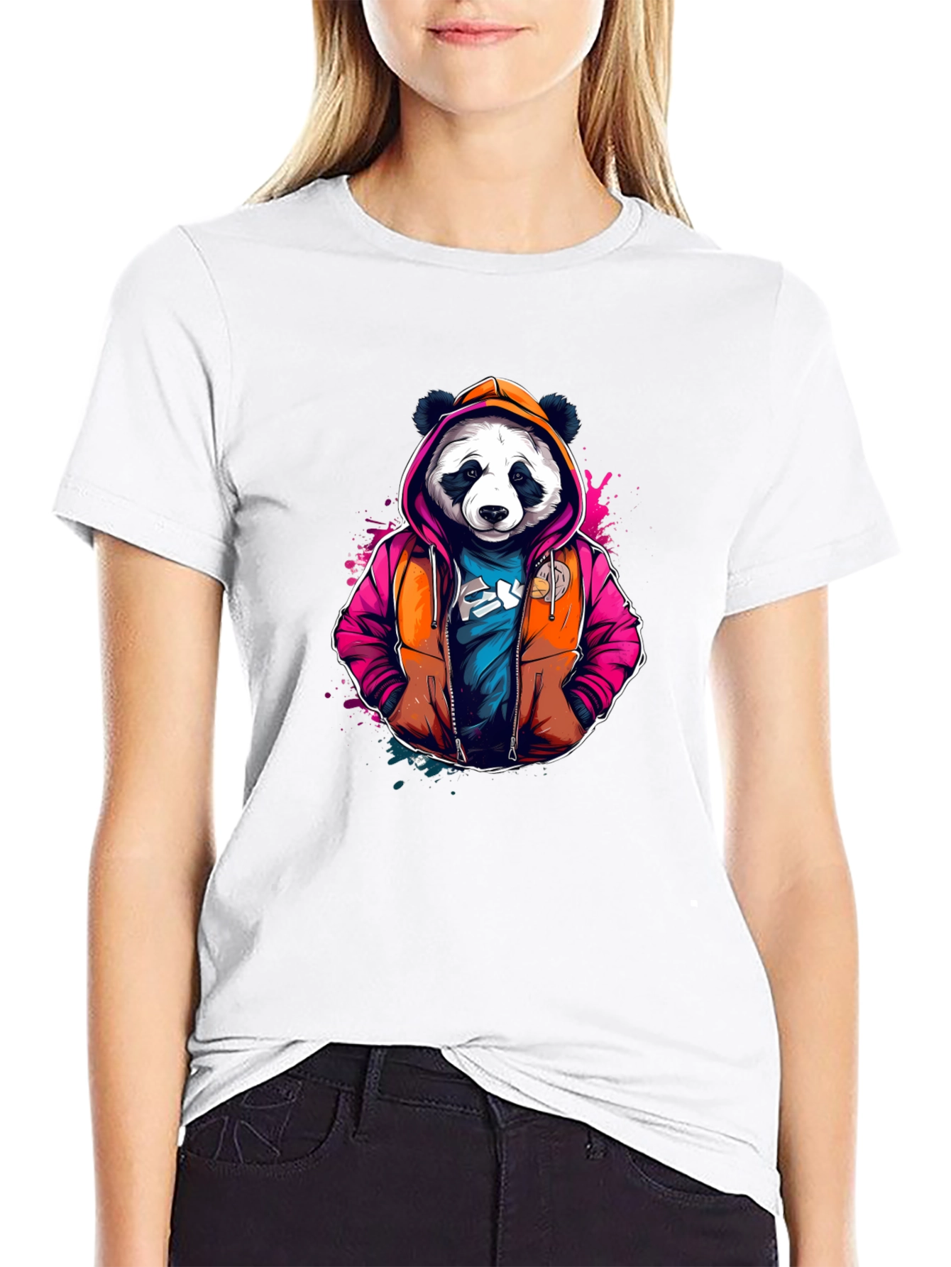 Cool Panda Hoodie T-Shirt