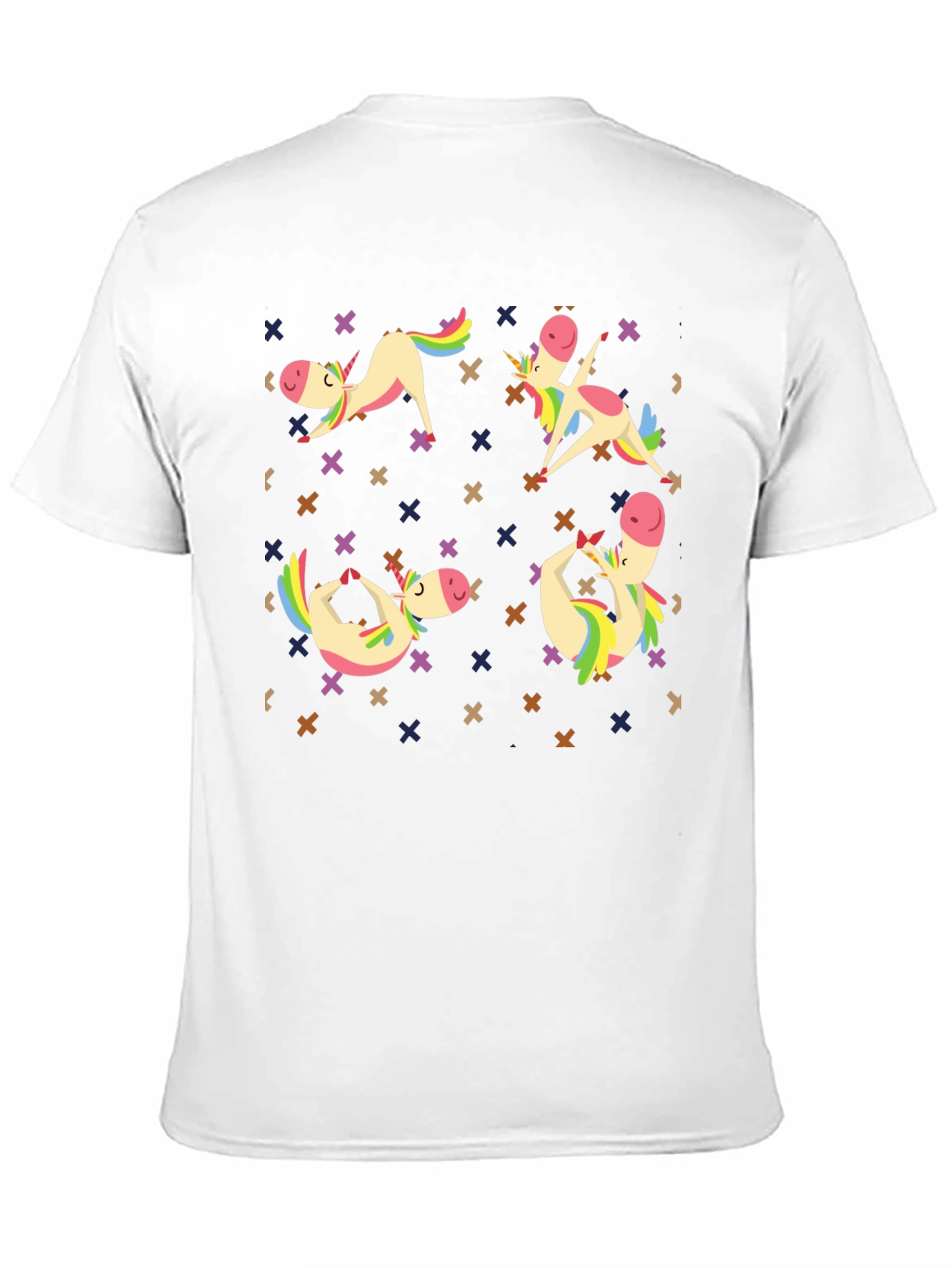 Unicorn Yoga Black Graphic Tee