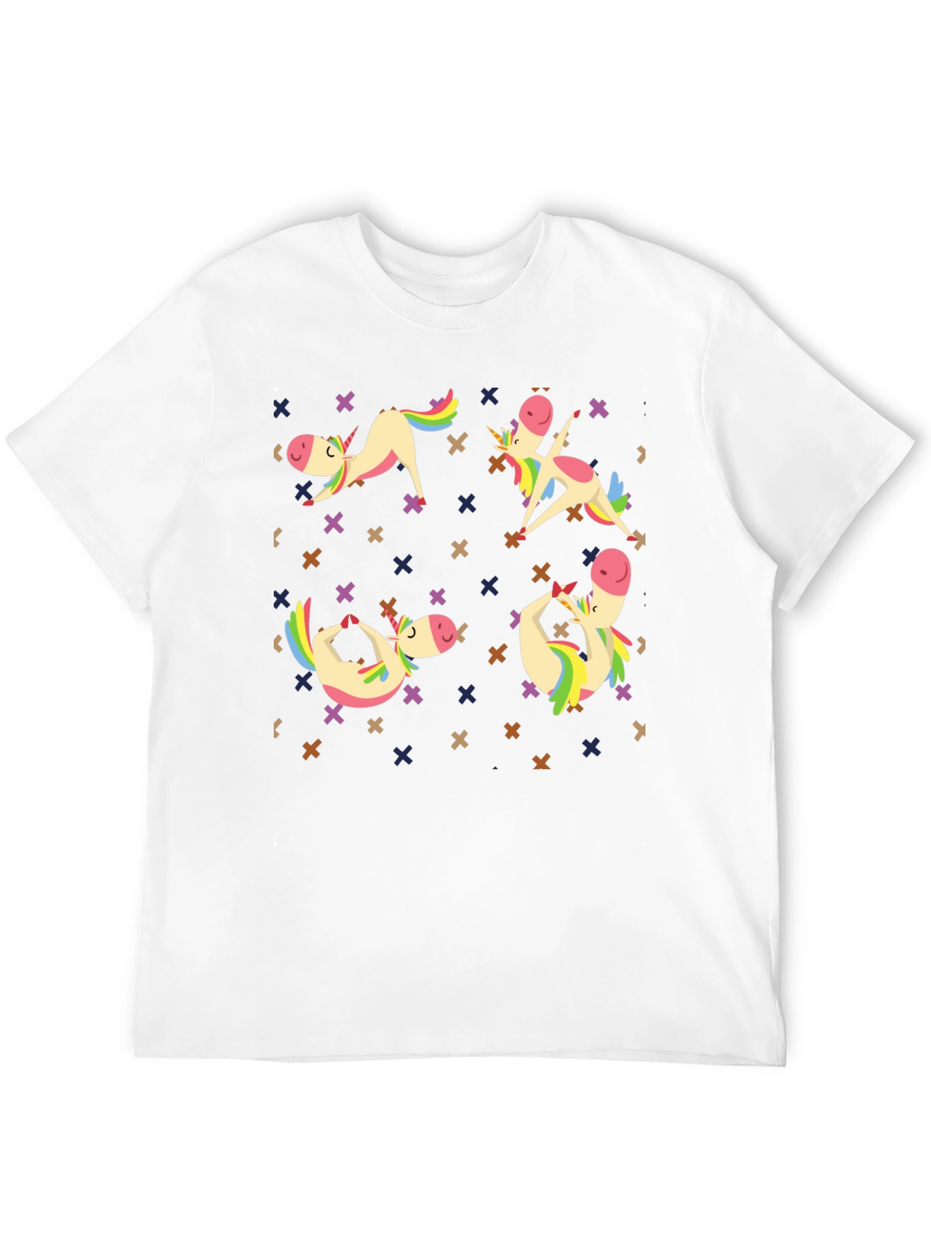 Unicorn Yoga Black Graphic Tee
