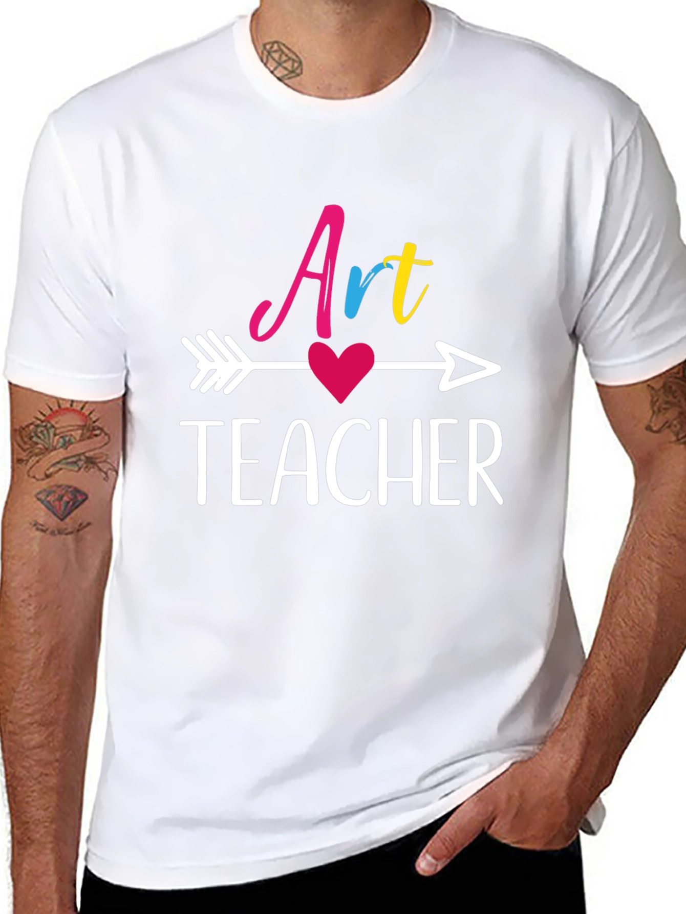 Art Teacher Arrow T-Shirt - Cute Teacher Gift