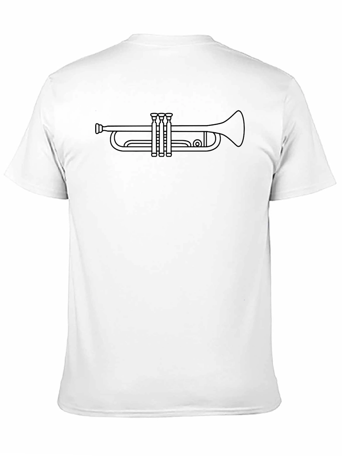 Trumpet Outline Graphic Tee