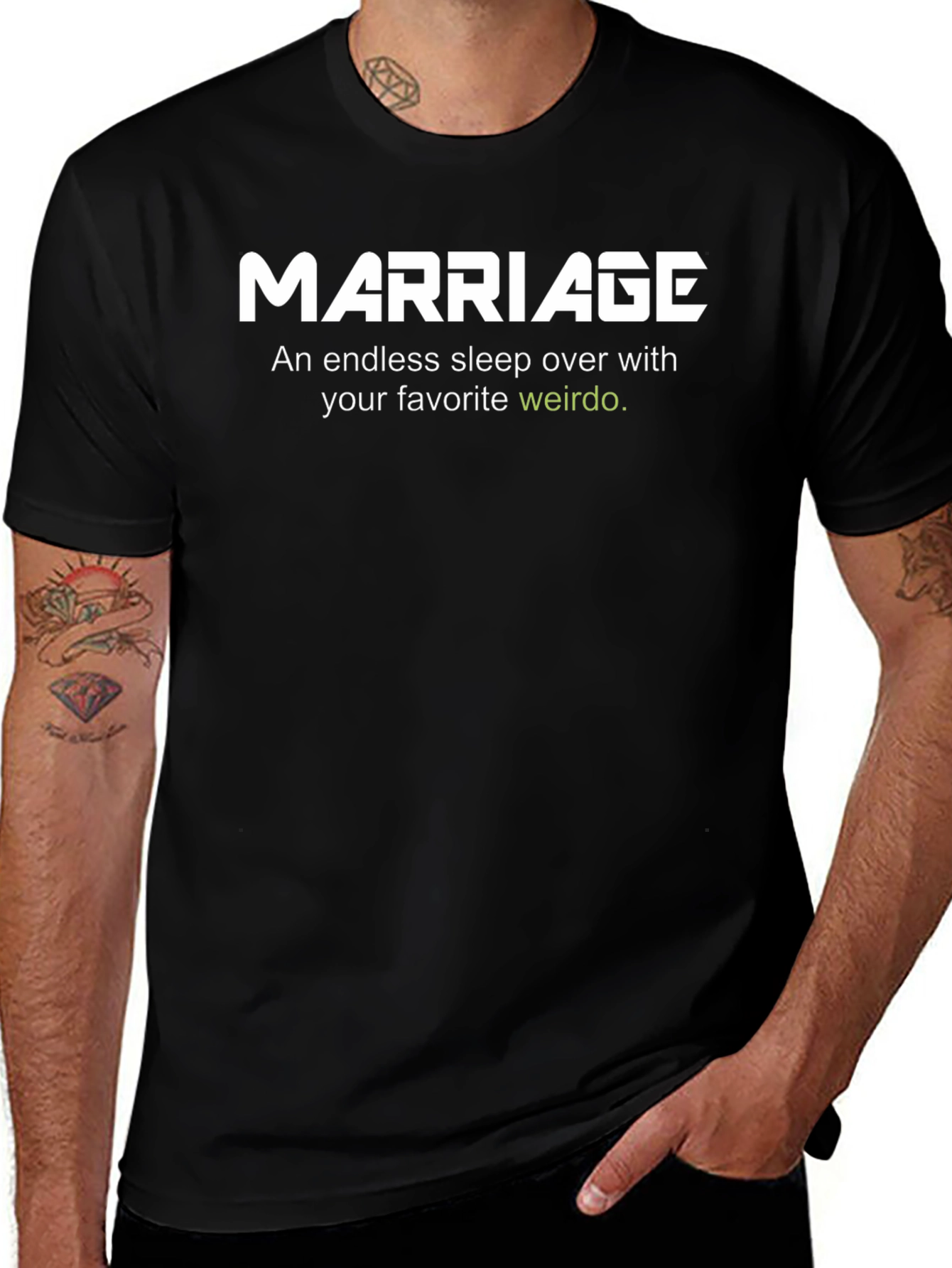 Marriage Weirdo T-Shirt - Funny Wedding Tee