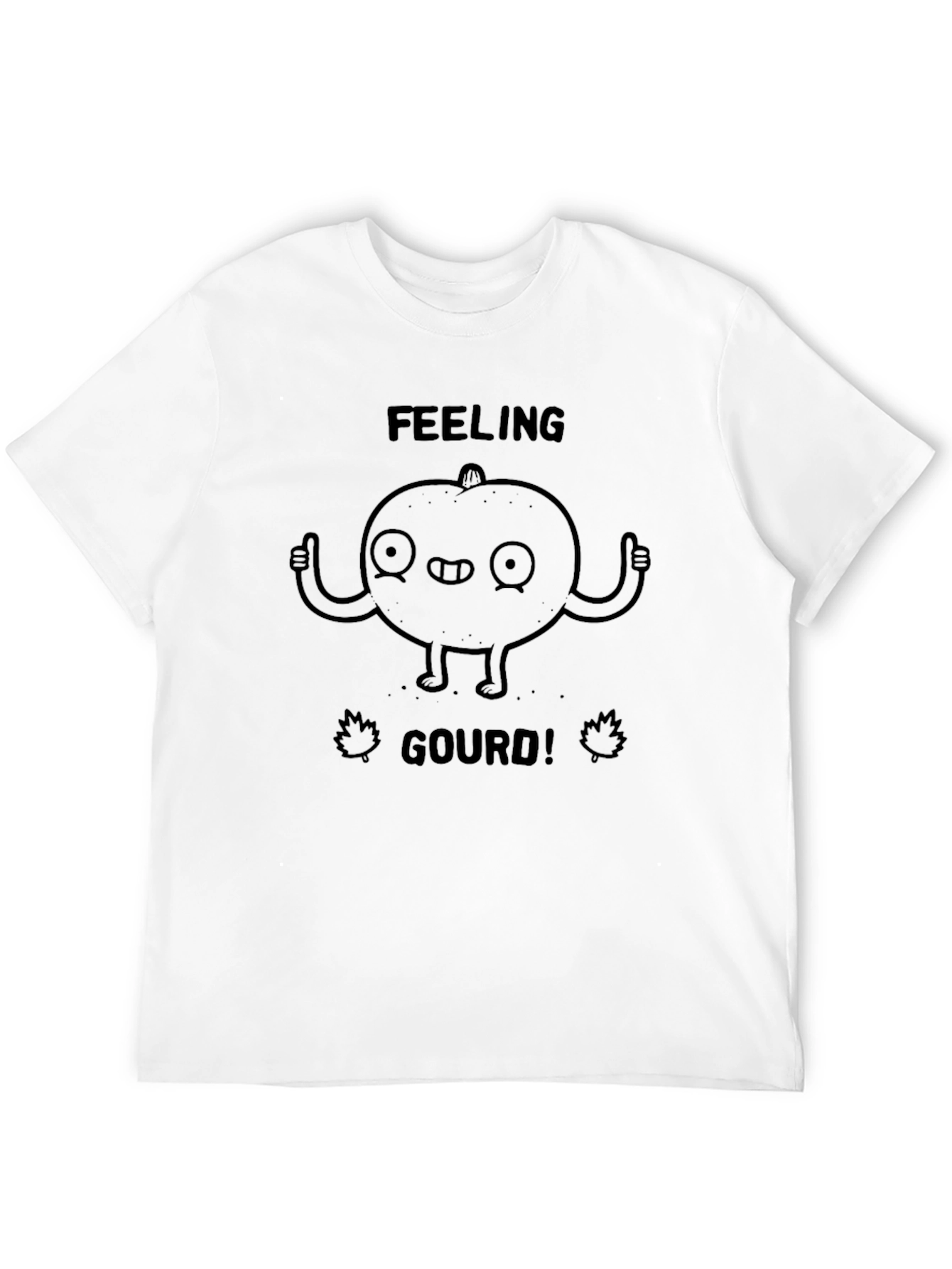 Feeling Gourd! Black Graphic T-Shirt