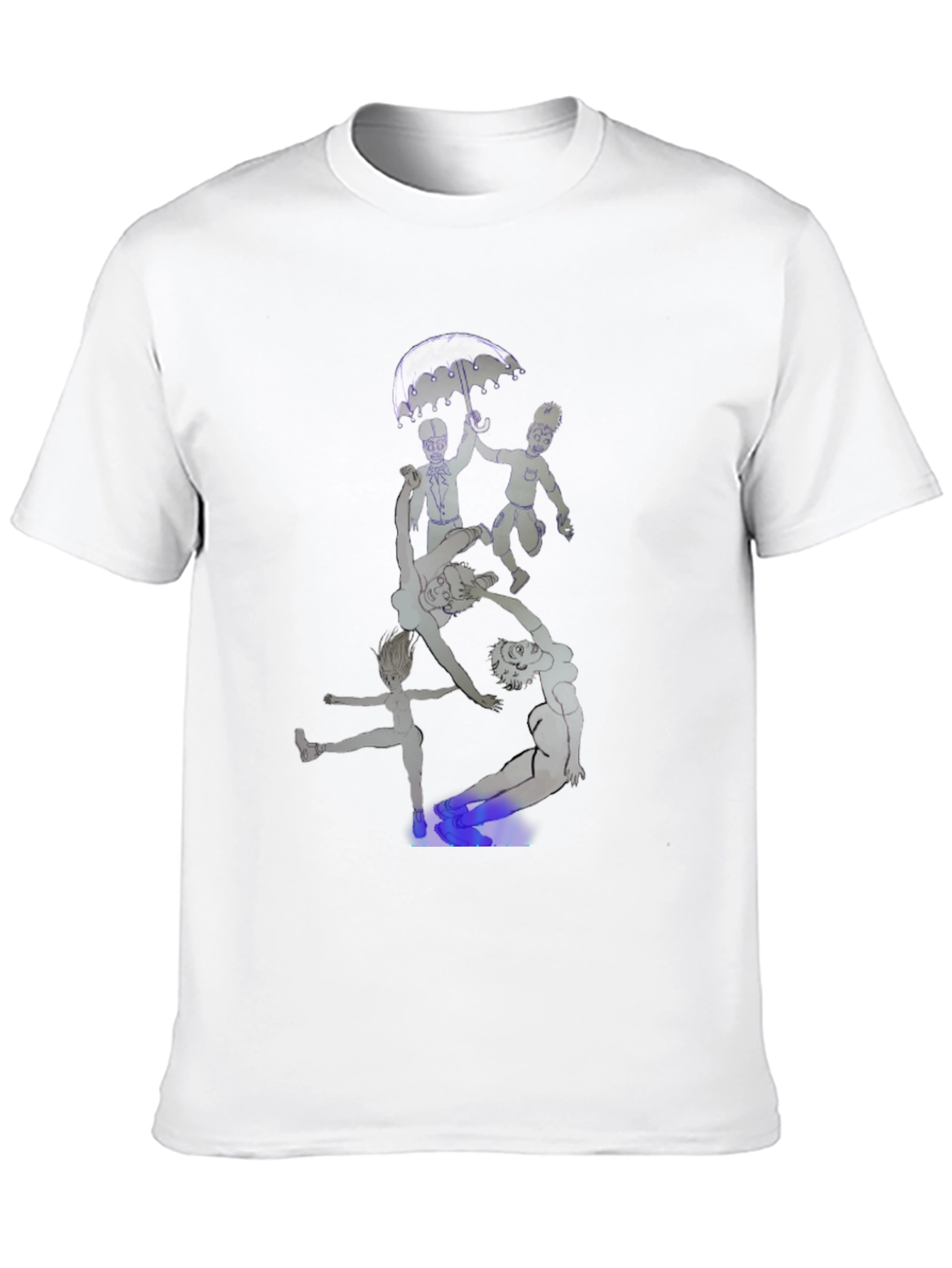 Unique Graphic Print Black T-Shirt