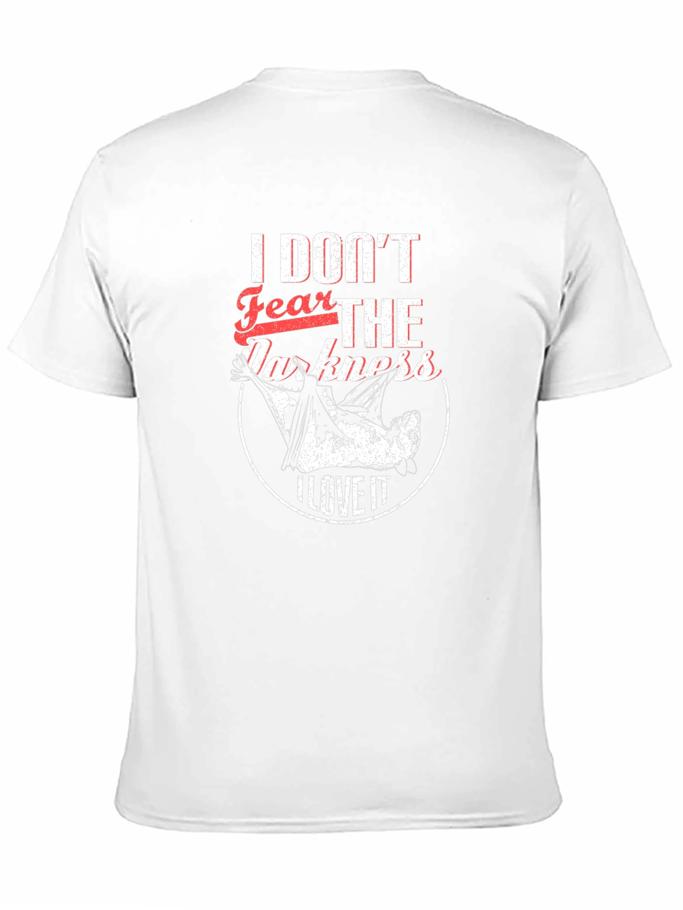 I Dont Fear The Darkness Black Graphic T-Shirt