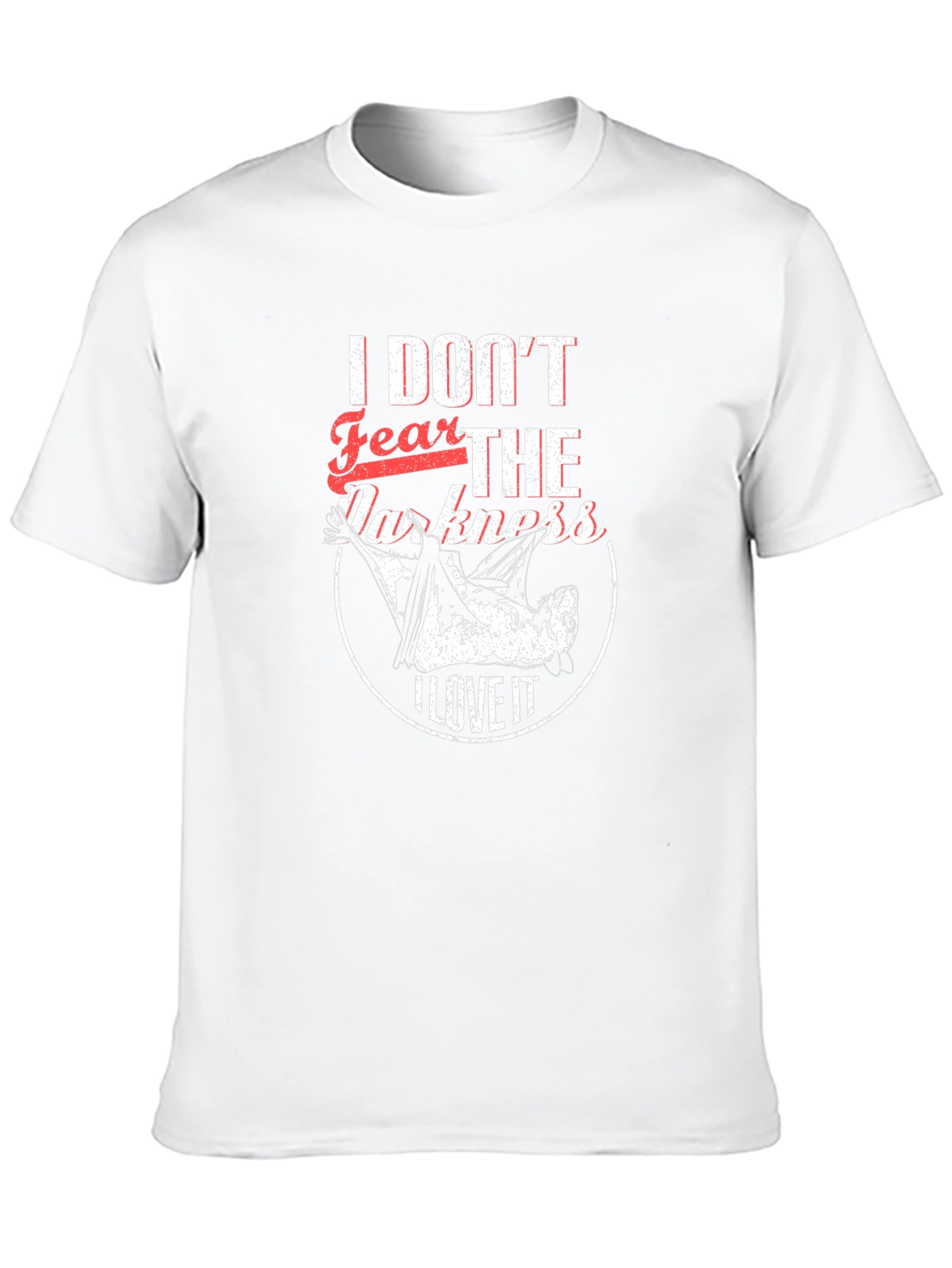 I Dont Fear The Darkness Black Graphic T-Shirt