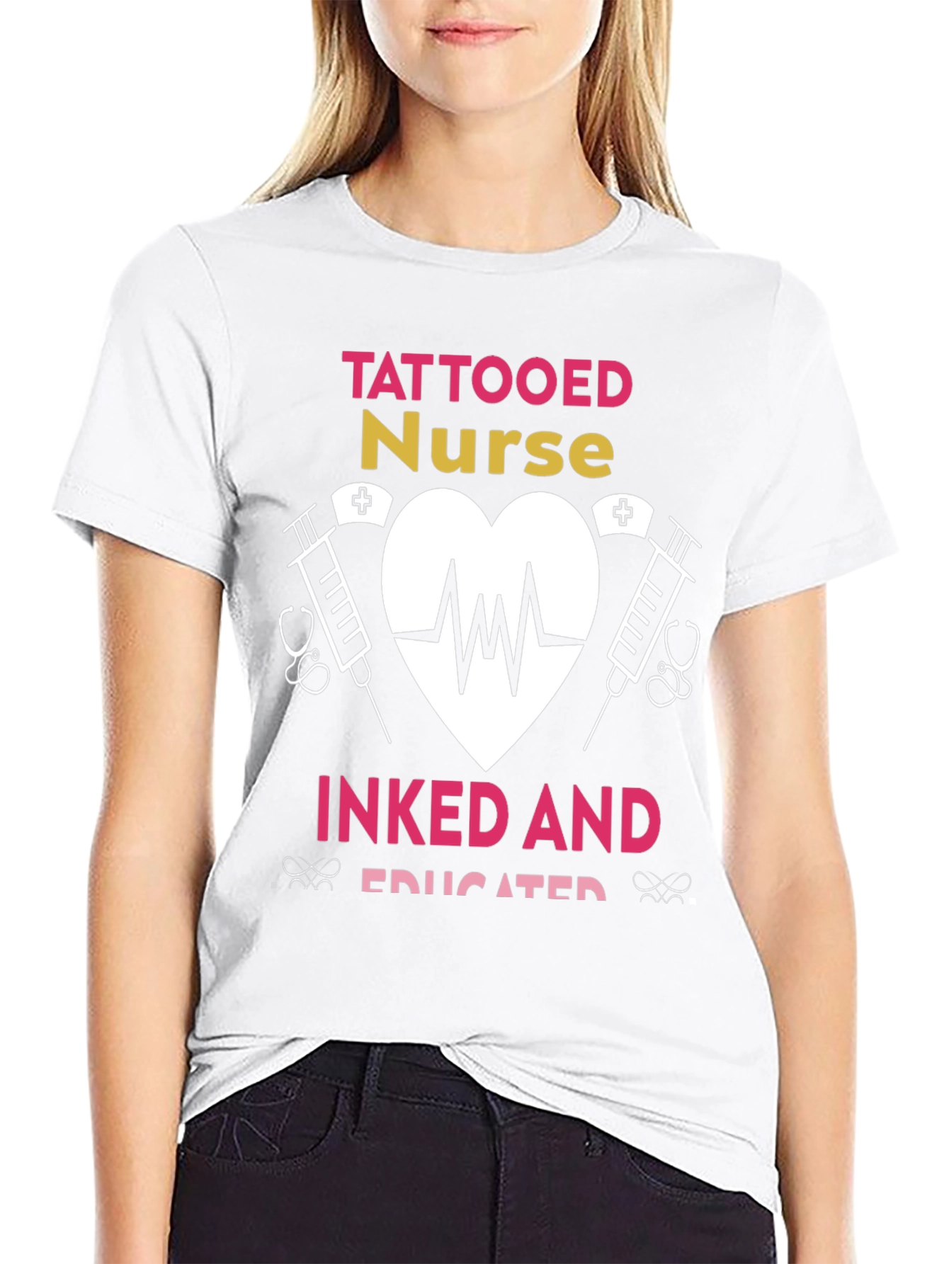 Tattooed Nurse T-Shirt - Inked and Educated