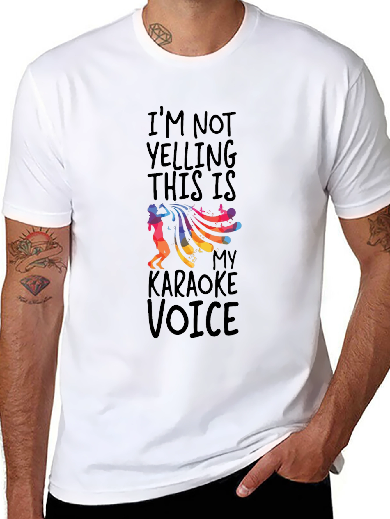 Karaoke Voice Graphic Tee - Black
