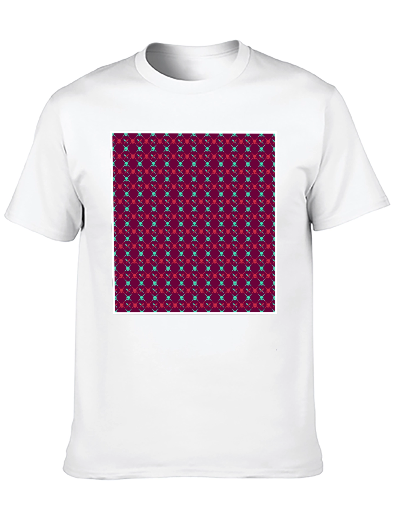 Patterned Black Tee