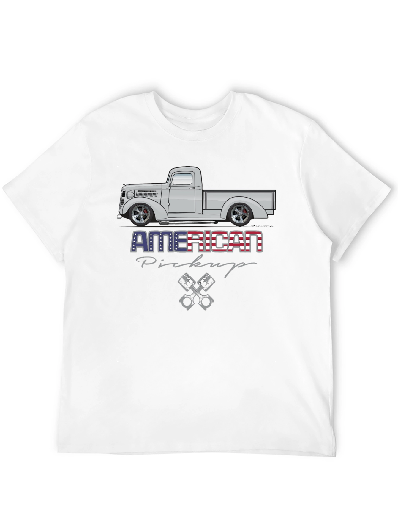 American Pickup Truck Graphic T-Shirt