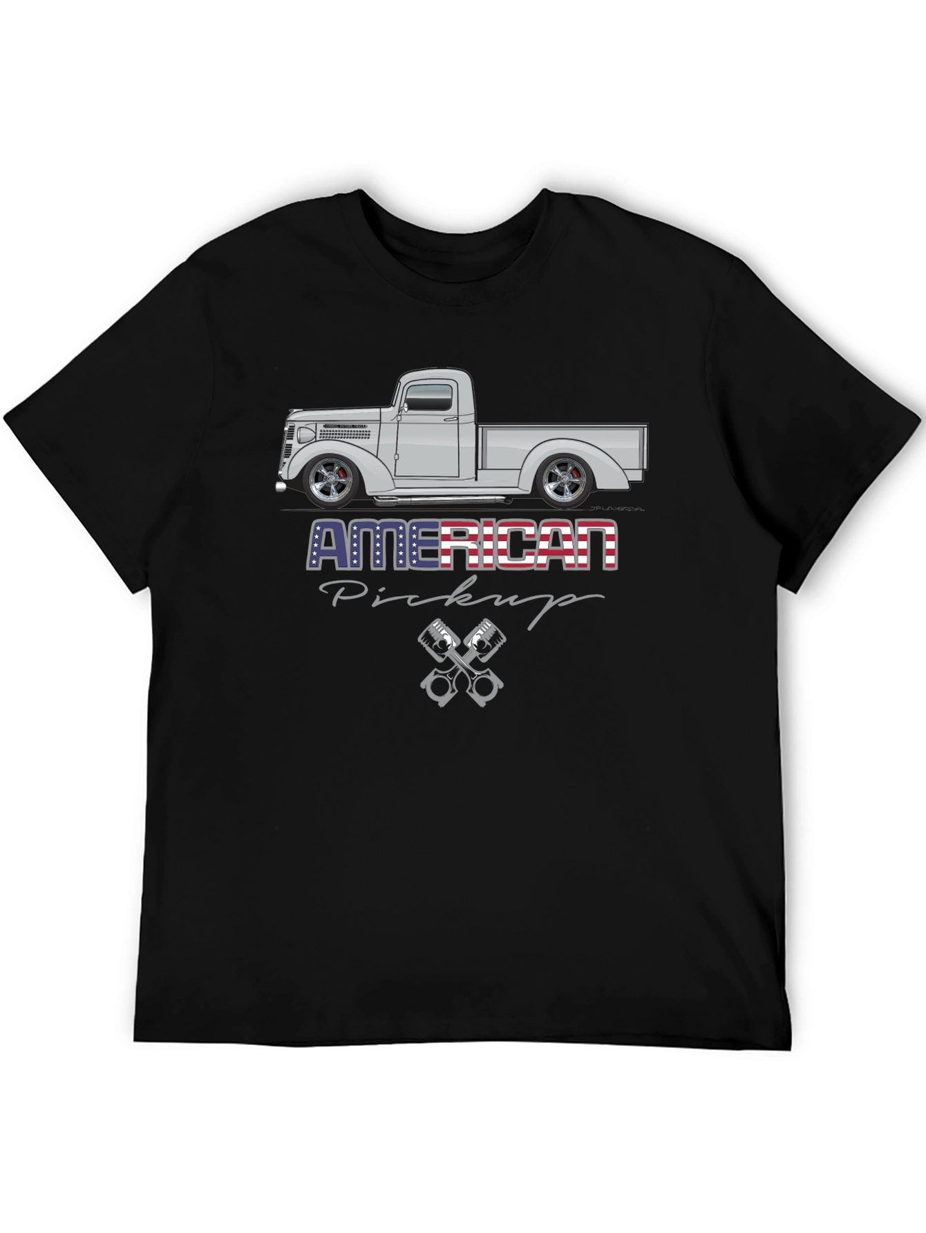 American Pickup Truck Graphic T-Shirt