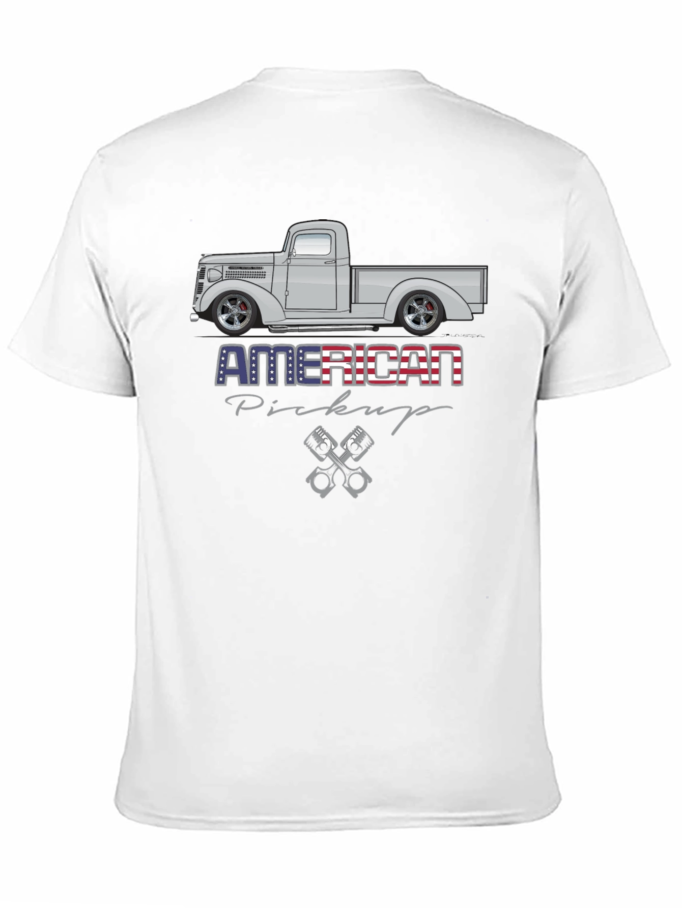 American Pickup Truck Graphic T-Shirt