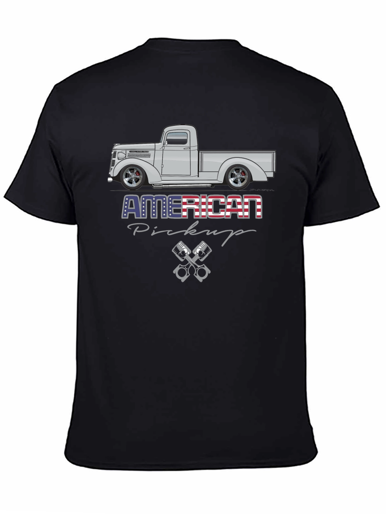 American Pickup Truck Graphic T-Shirt