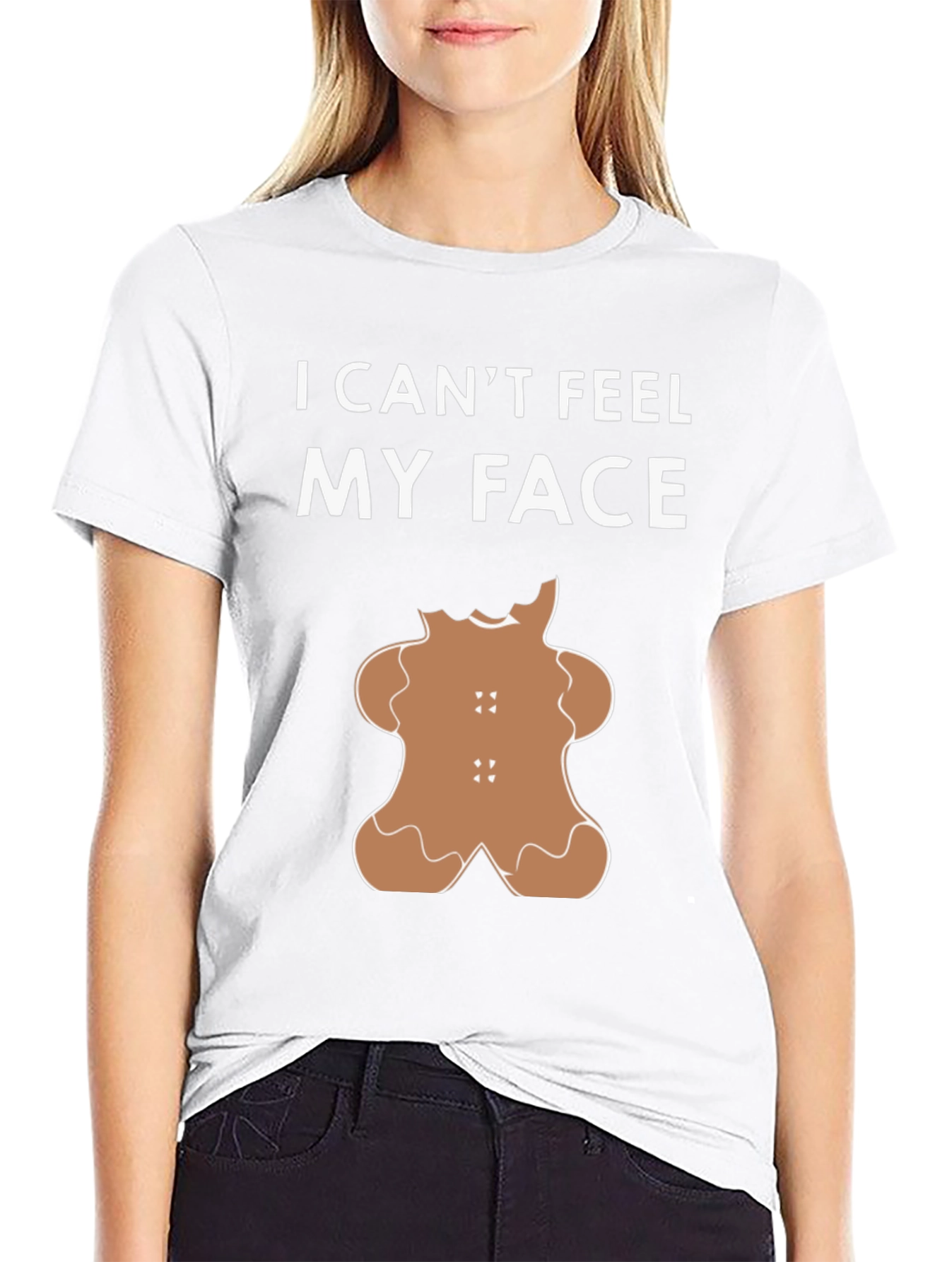 I Cant Feel My Face Gingerbread T-Shirt