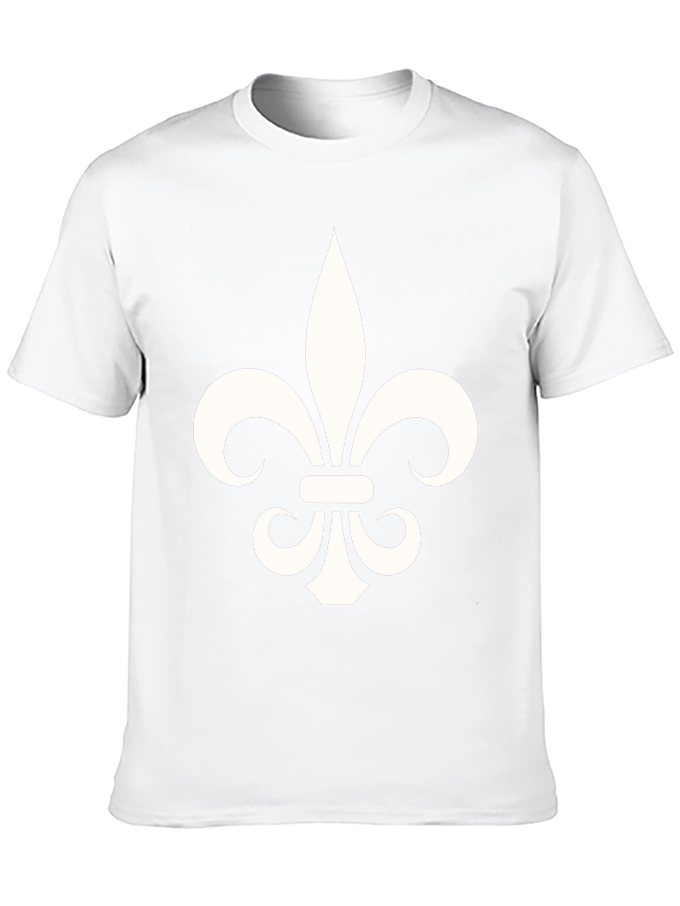Fleur-de-Lis Graphic Tee - Black Cotton Blend T-Shirt