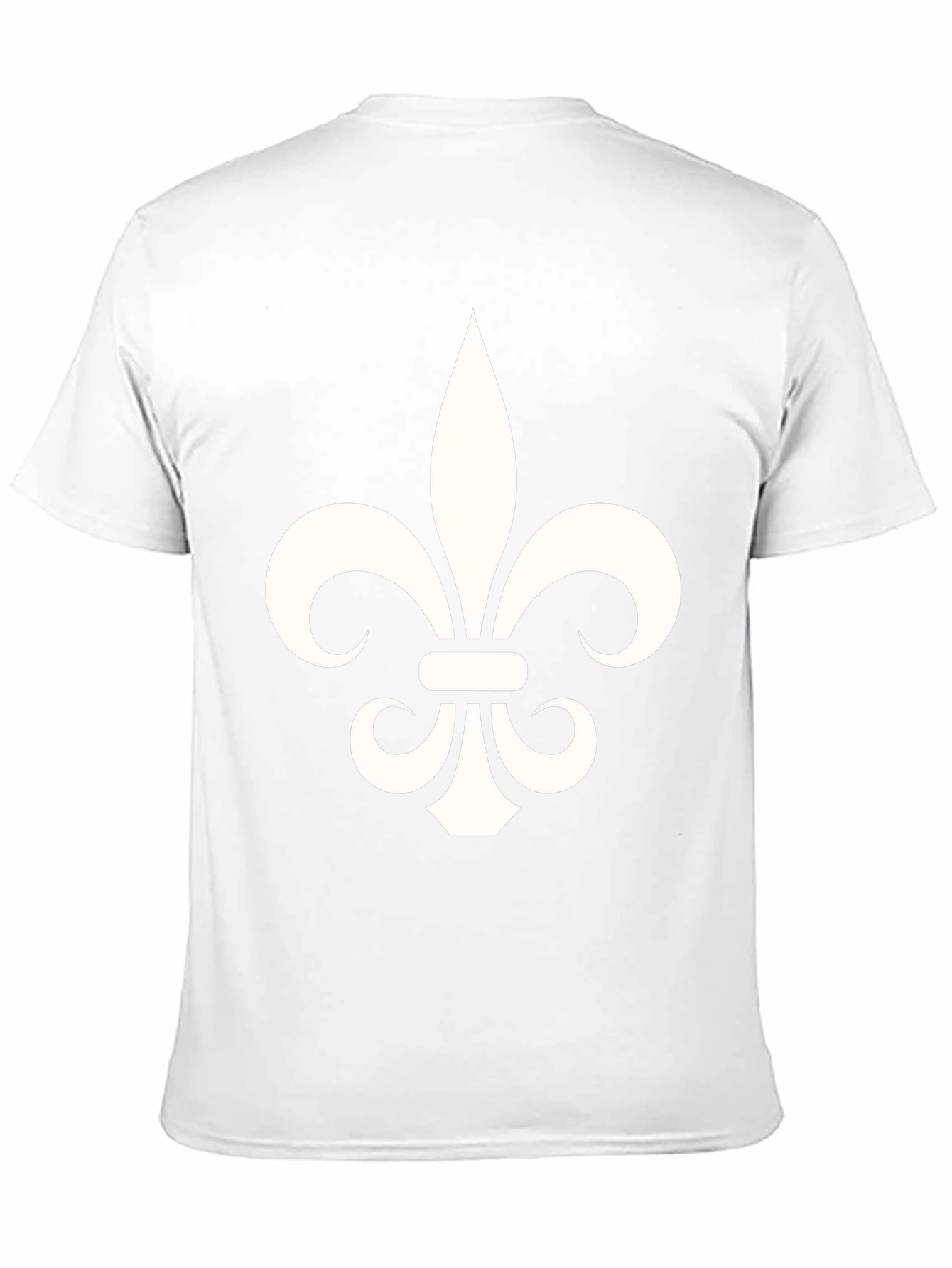 Fleur-de-Lis Graphic Tee - Black Cotton Blend T-Shirt