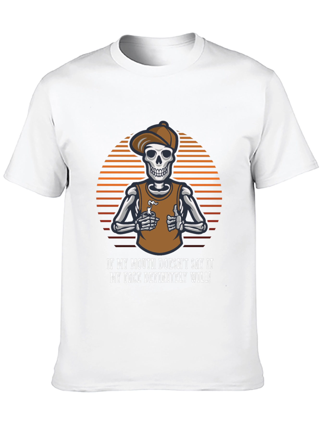 Sarcastic Skeleton T-Shirt - Funny Graphic Tee