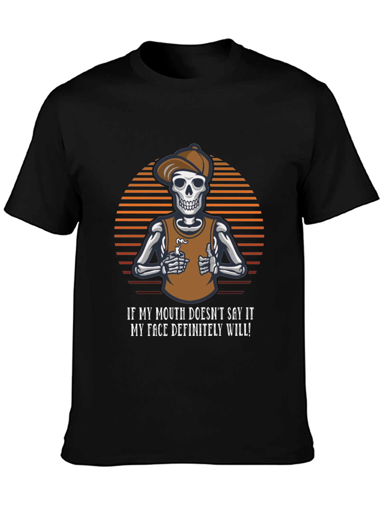 Sarcastic Skeleton T-Shirt - Funny Graphic Tee