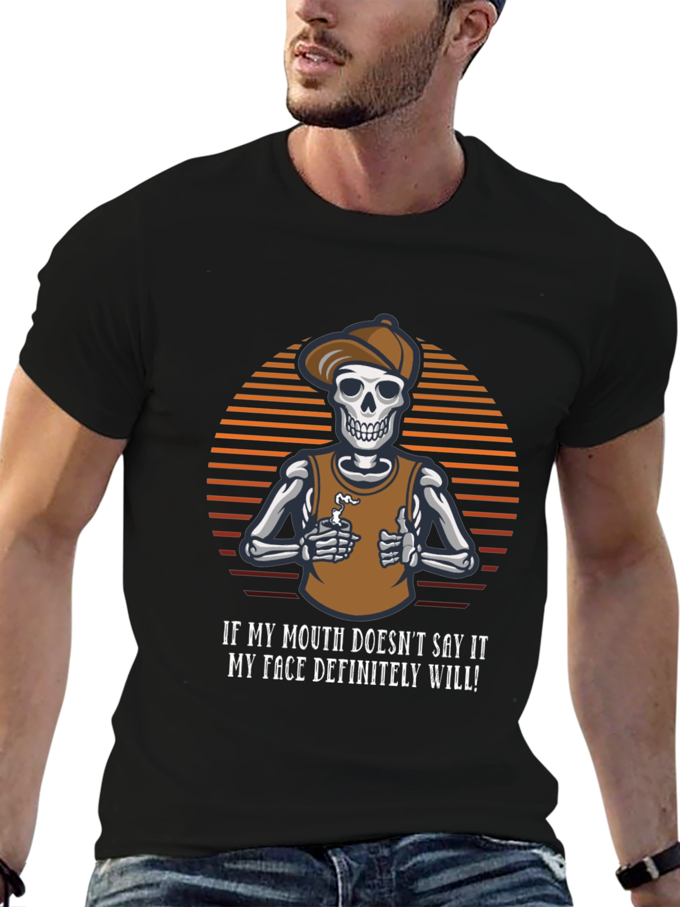 Sarcastic Skeleton T-Shirt - Funny Graphic Tee