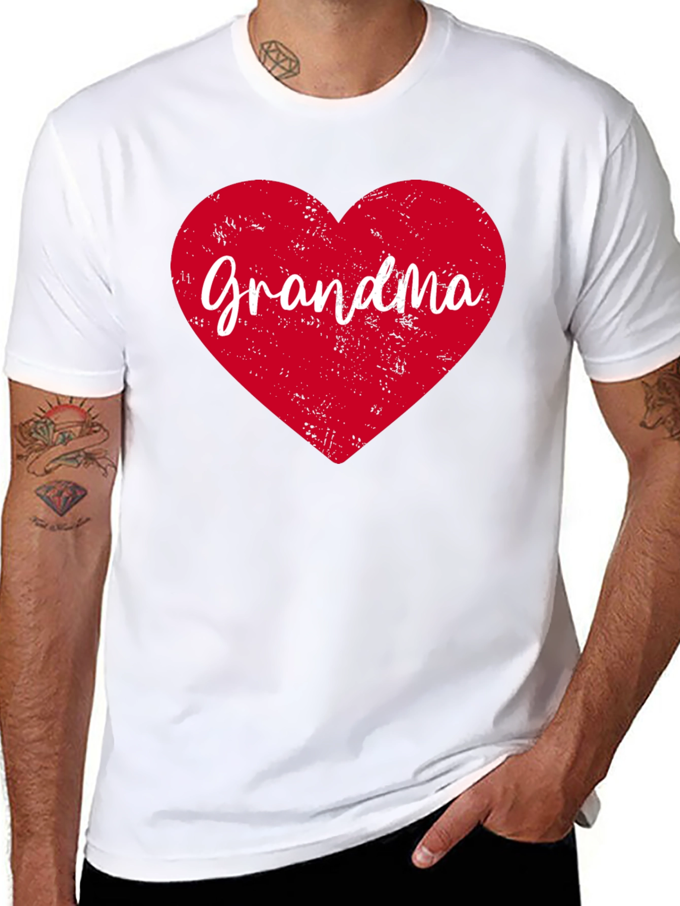 Grandma Heart T-Shirt - Love Grandma Tee
