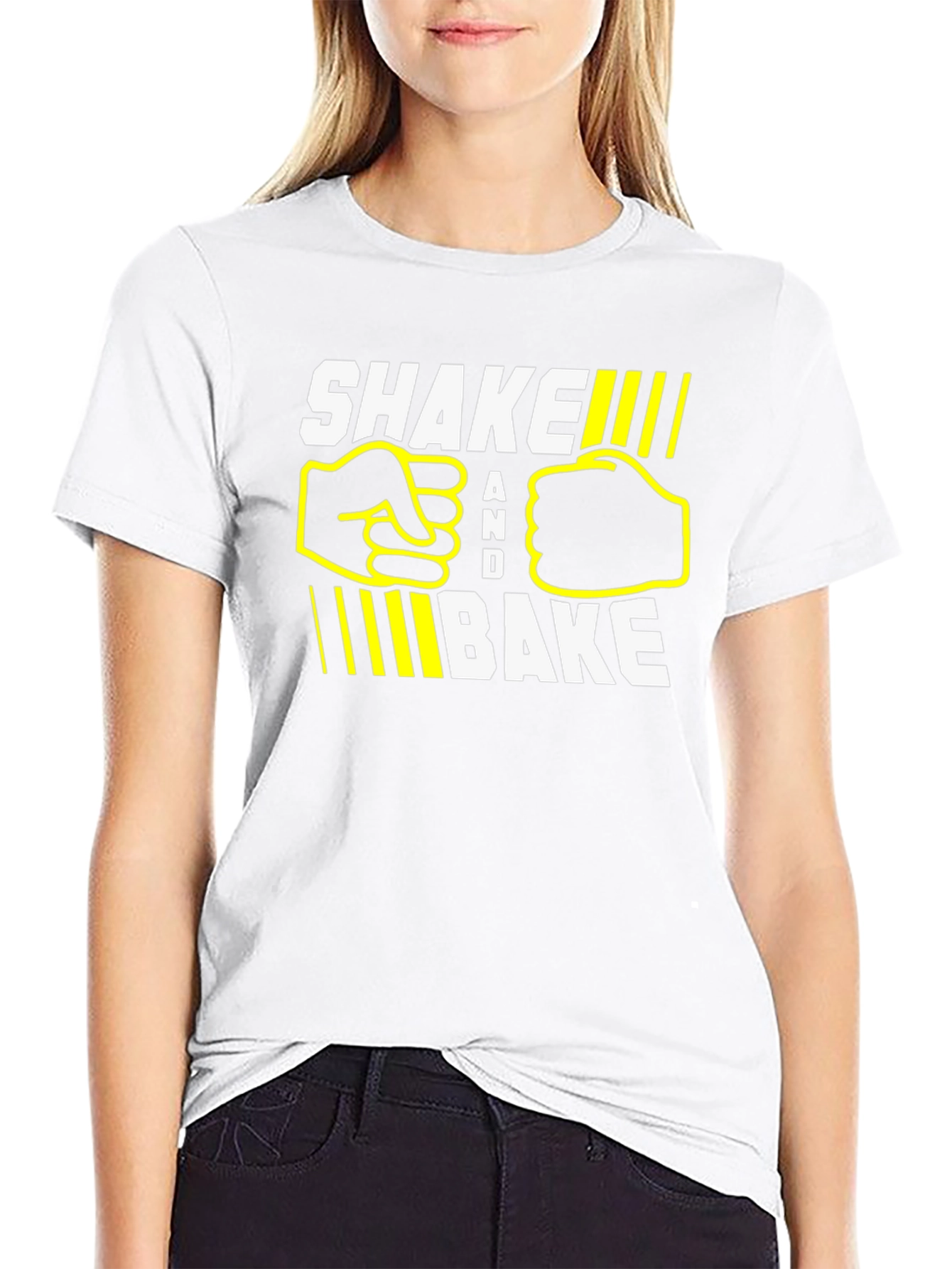 Shake and Bake Graphic Tee - Casual Black T-Shirt
