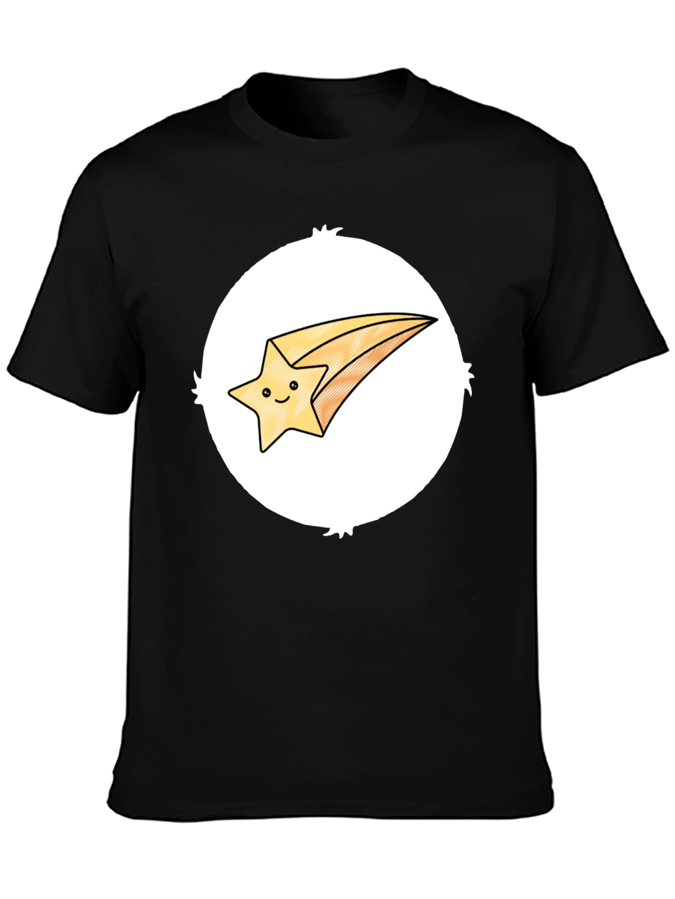 Shooting Star Graphic Tee - Black