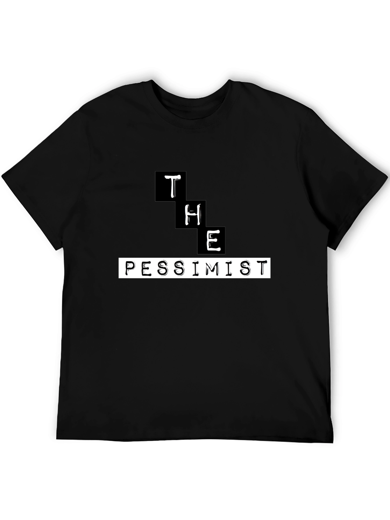 The Pessimist Graphic T-Shirt - Black